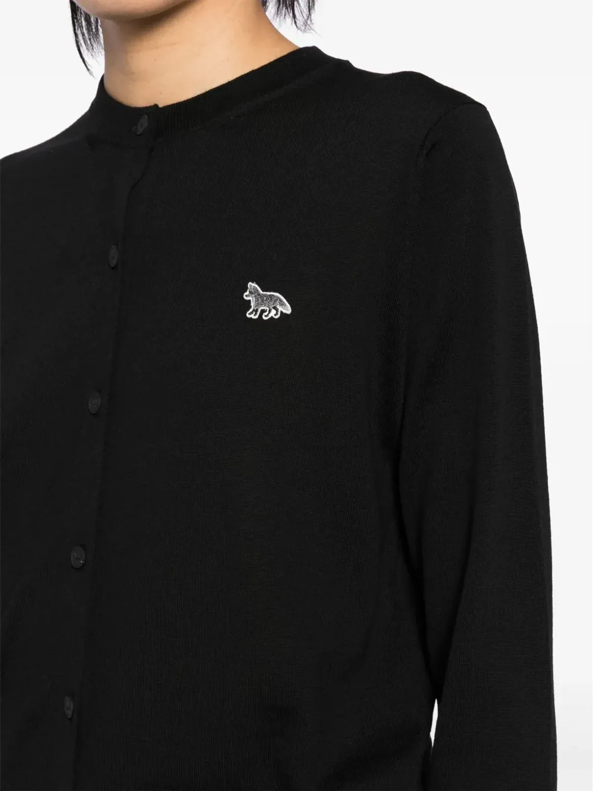 Maison Kitsuné ニットのカーディコート - ブラック - 画像5