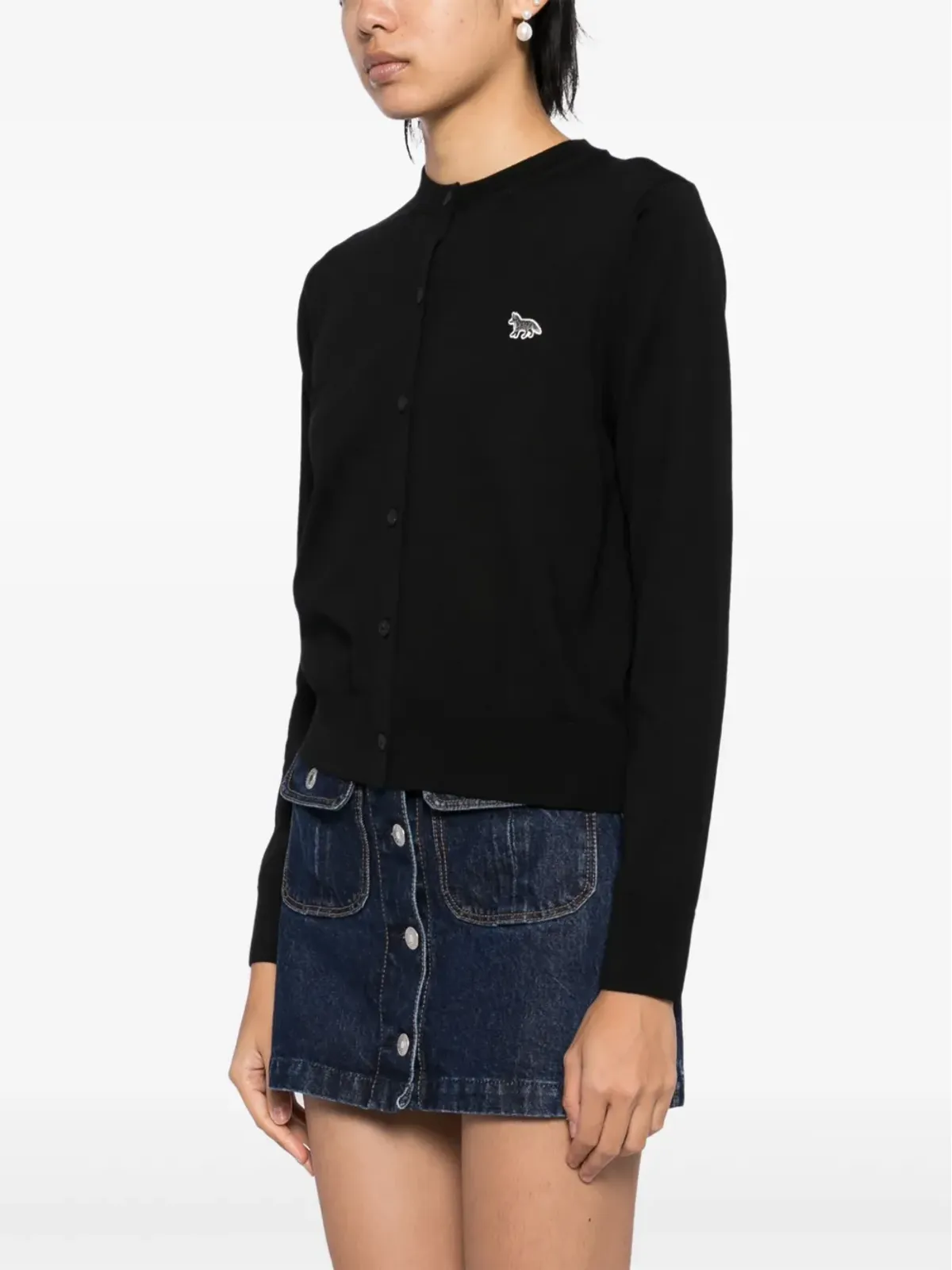 Maison Kitsuné ニットのカーディコート - ブラック - 画像3