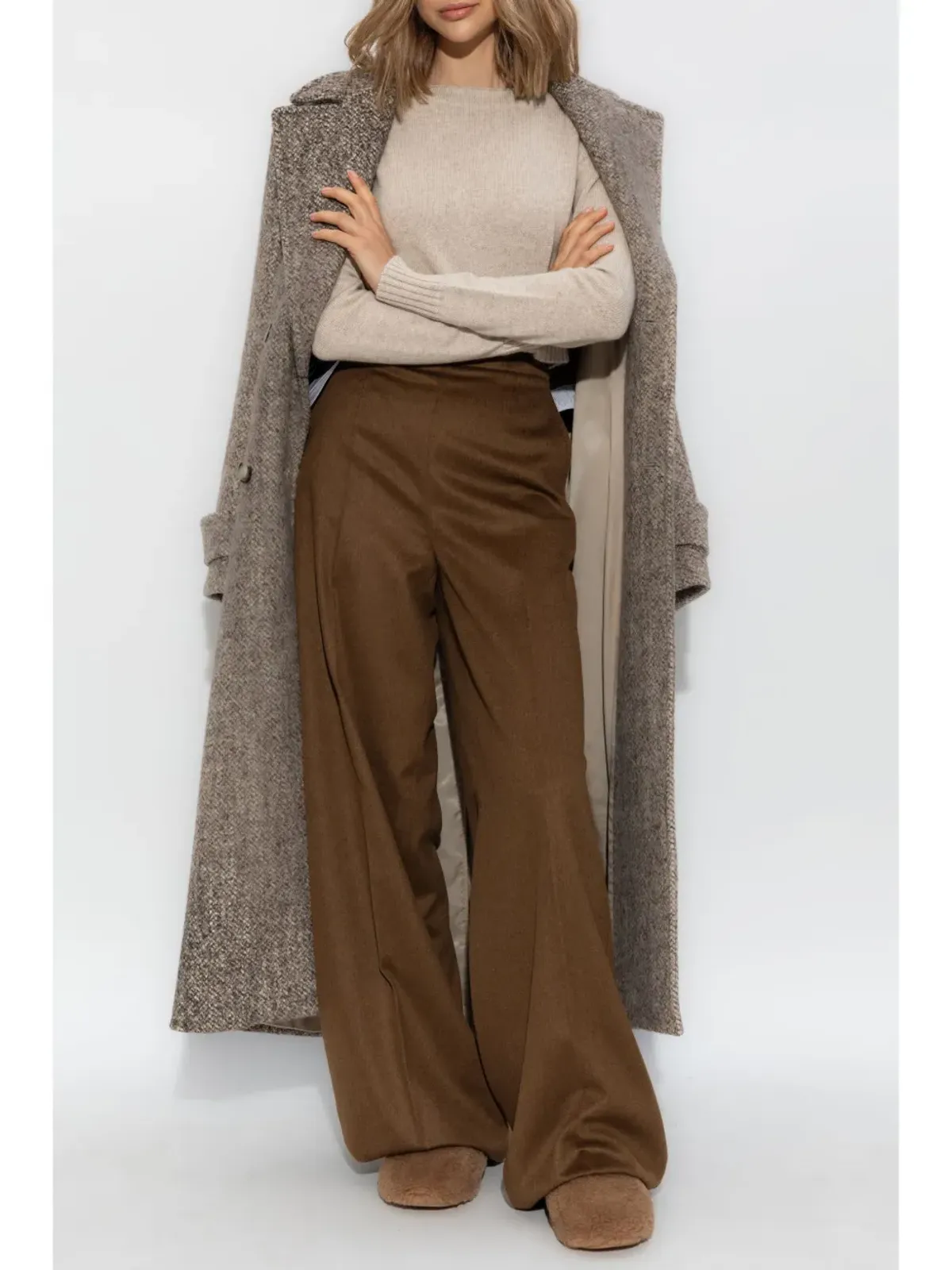 Max Mara クロップド丈ニットトップ - ネュートラルカラー - 画像2