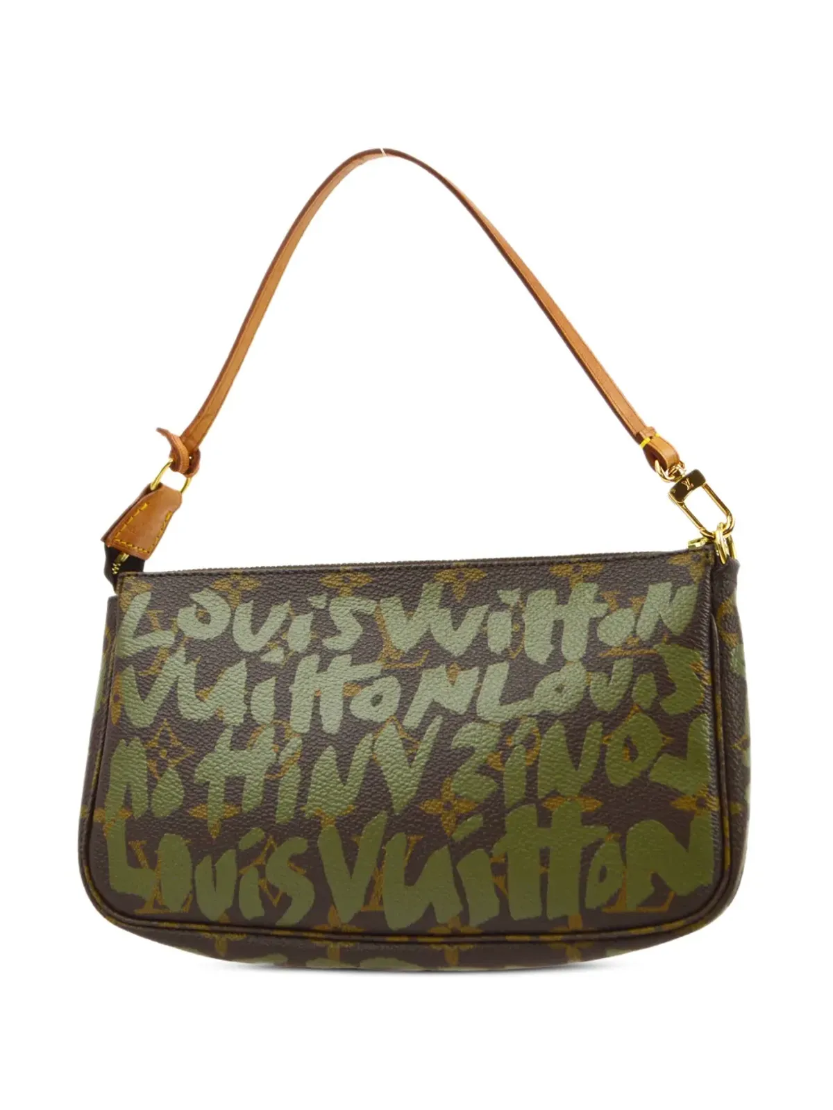 Louis Vuitton ビンテージ×スティーブン・スプラウス 2001年 ポシェット・アクセソワーズ クラッチバッグ - グリーン - 画像2