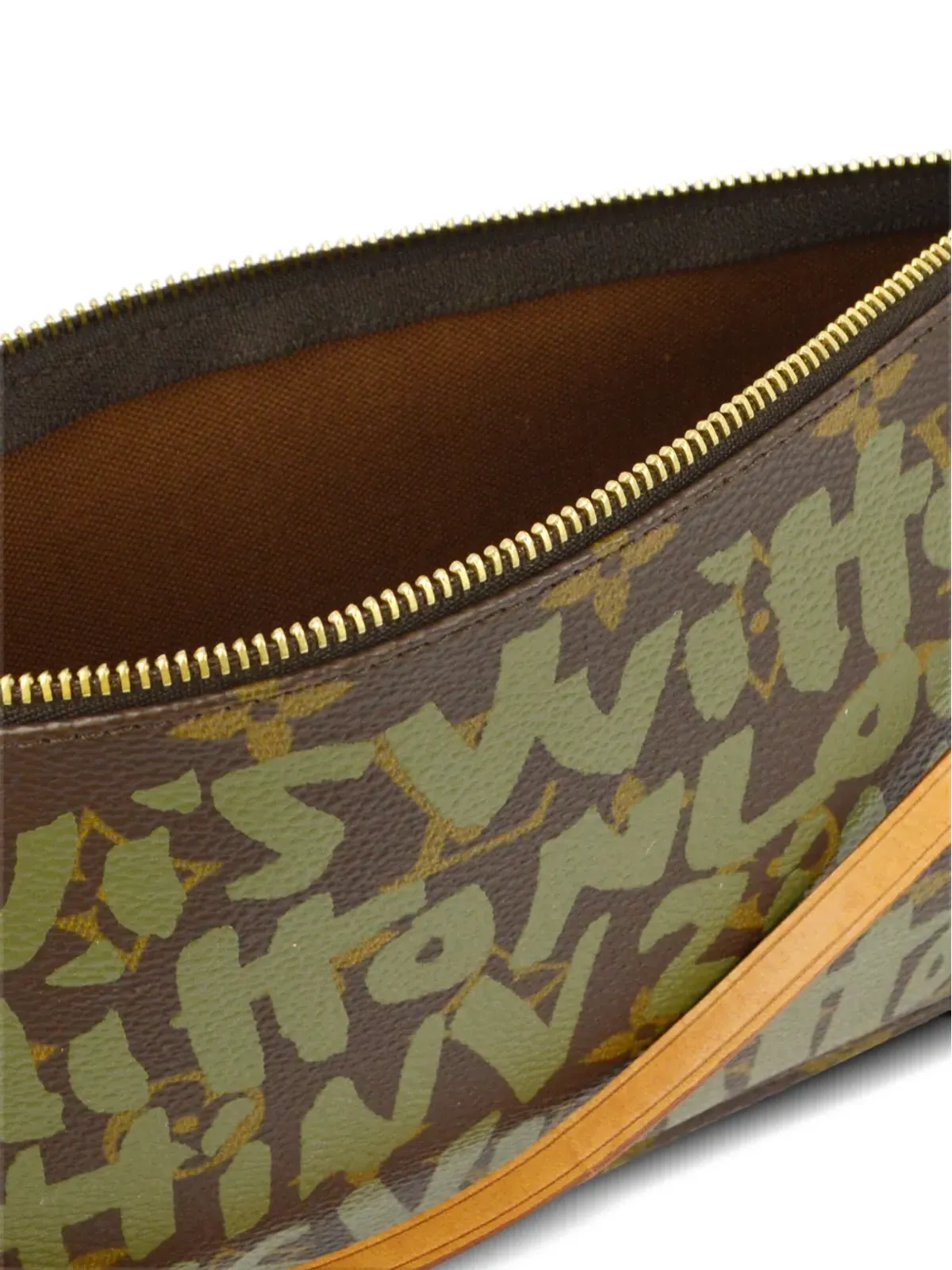 Louis Vuitton ビンテージ×スティーブン・スプラウス 2001年 ポシェット・アクセソワーズ クラッチバッグ - グリーン - 画像4