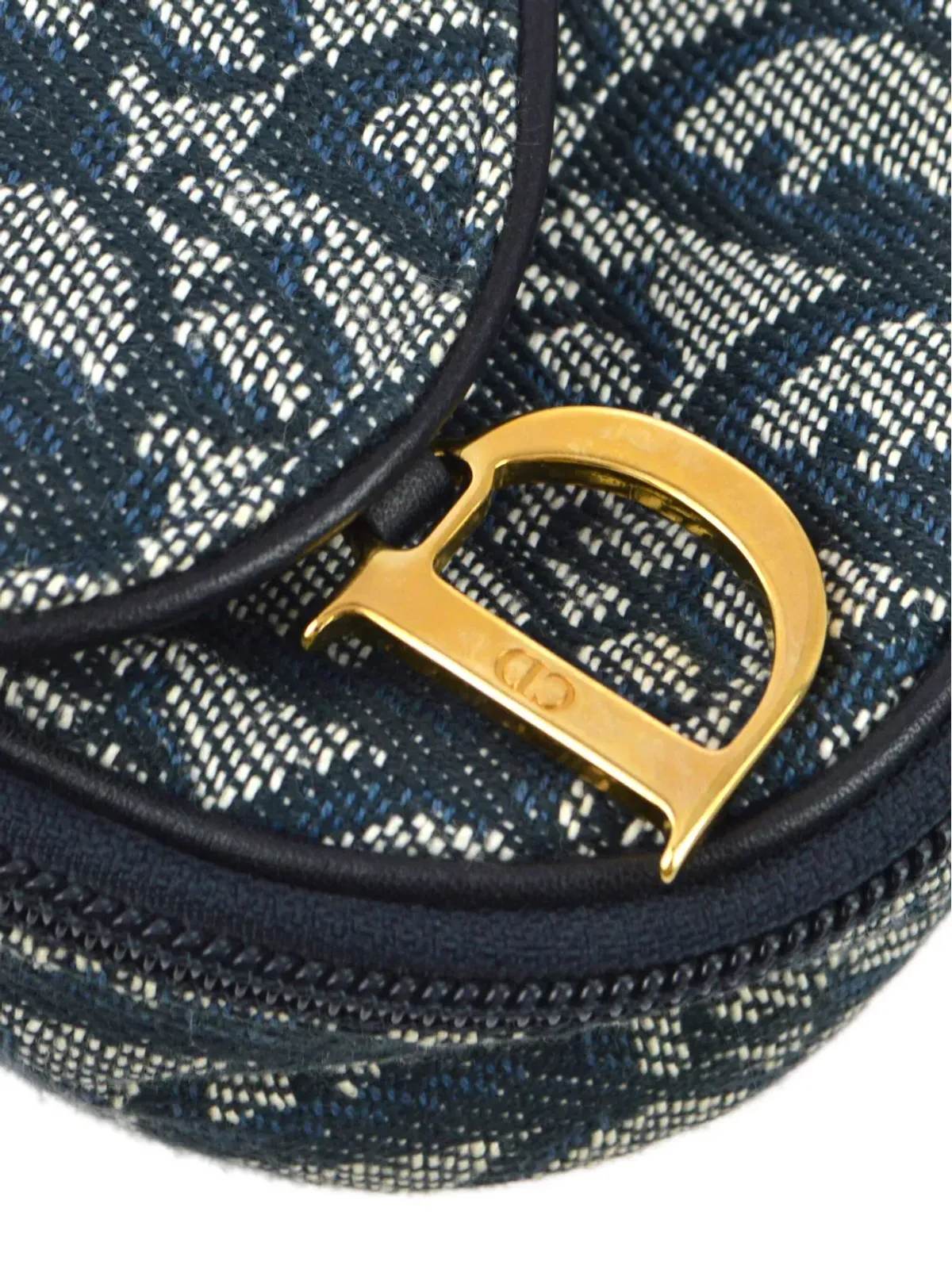 Christian Dior ビンテージ 1998年 トロター サドル ウォレット ブルー - 画像5