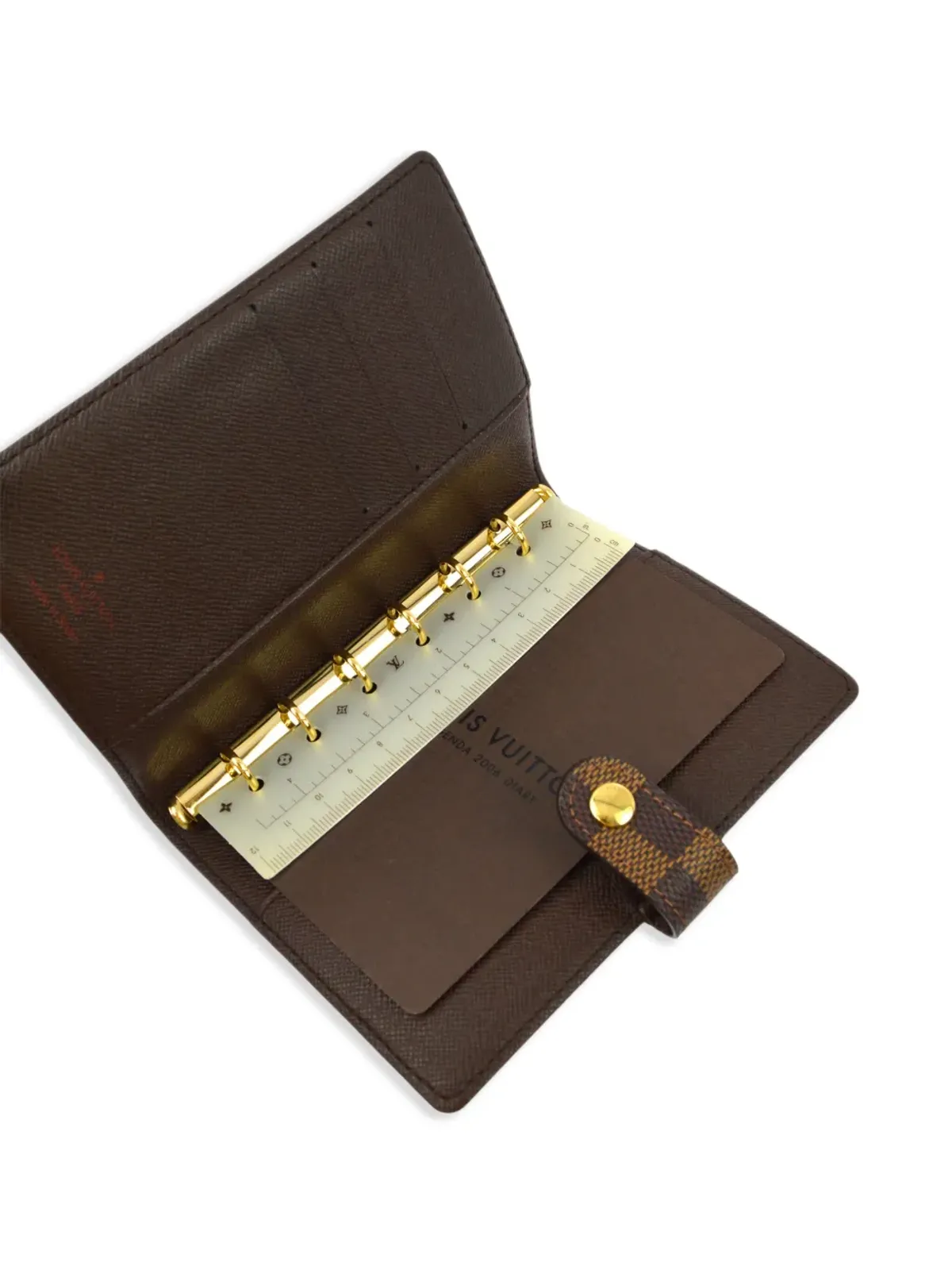 ビンテージ Louis Vuitton Agenda PM カバー 2004年 ブラウン - 画像4