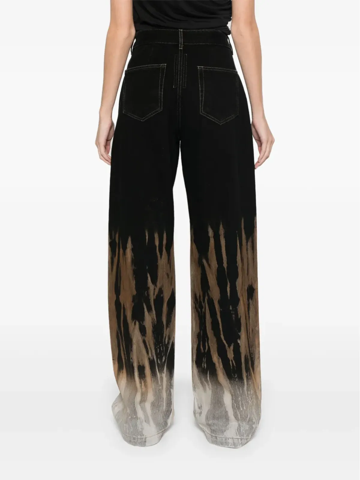 Rick Owens DRKSHDW Geth ジーンズ ブラック - 画像4