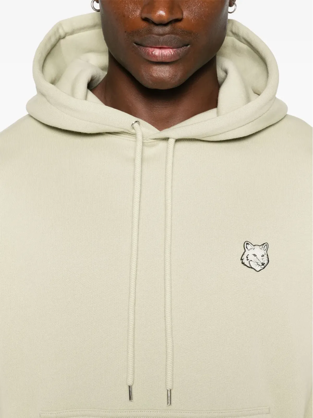Maison Kitsuné フォックスモチーフ パーカー グリーン - 画像5