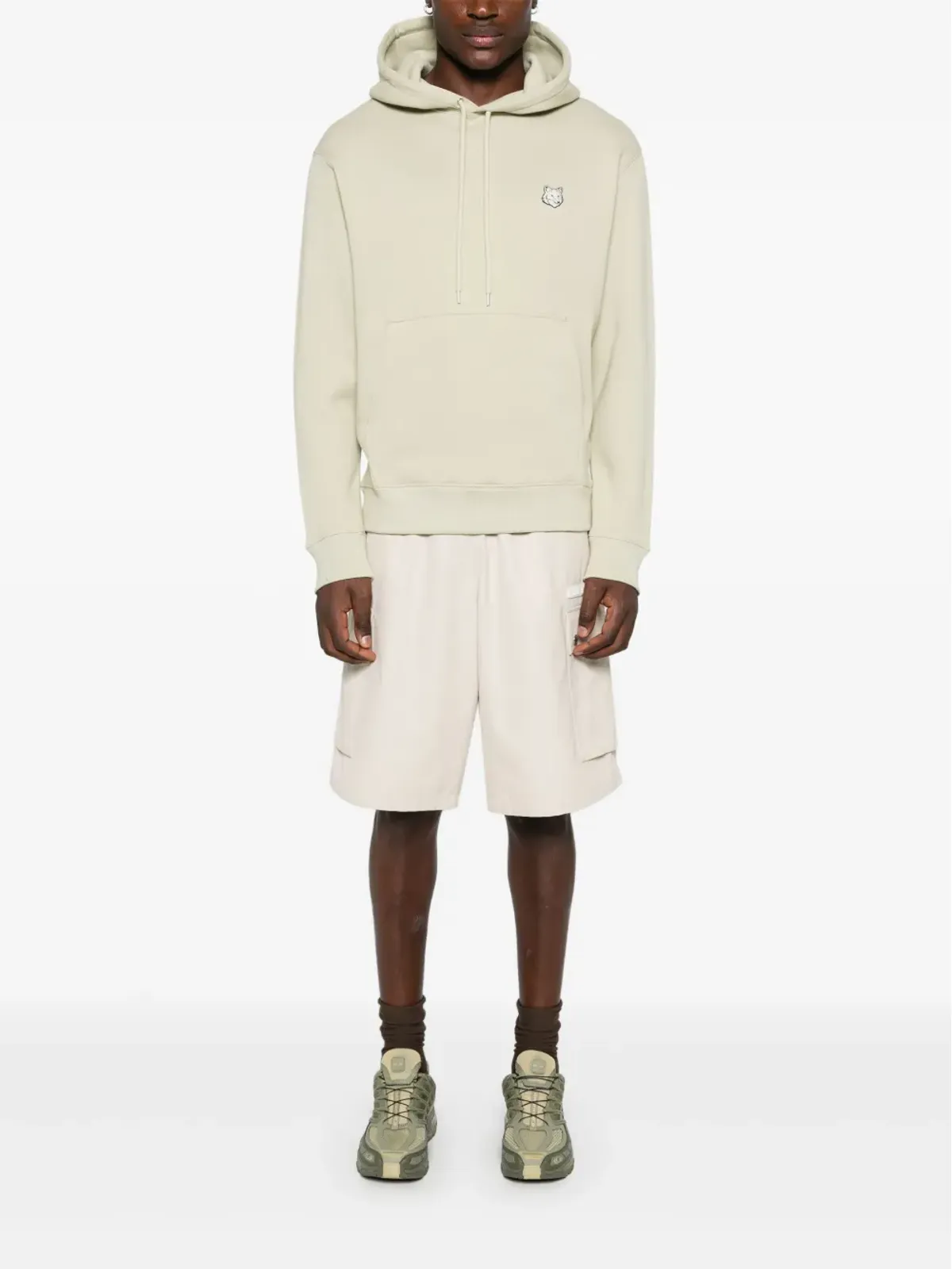 Maison Kitsuné フォックスモチーフ パーカー グリーン - 画像2