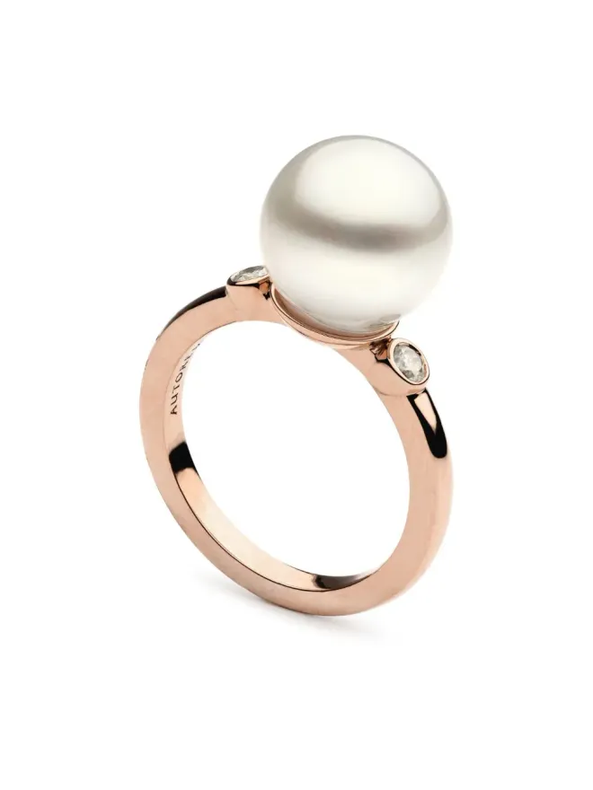 AUTORE MODA AUTORE MODA 9kt rose gold Allegra South Sea Pearl ring - Pinkの商品画像
