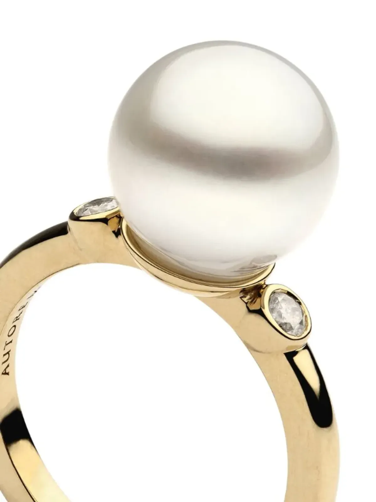 AUTORE MODA 9kt イエローゴールド アレグラ サウスシー パール リング - 画像2