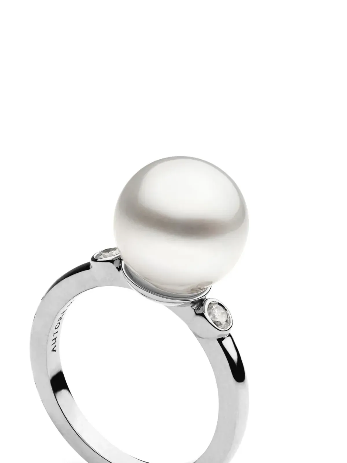 AUTORE MODA 9kt white gold Allegra South Sea Pearl ring - Silver - 画像2