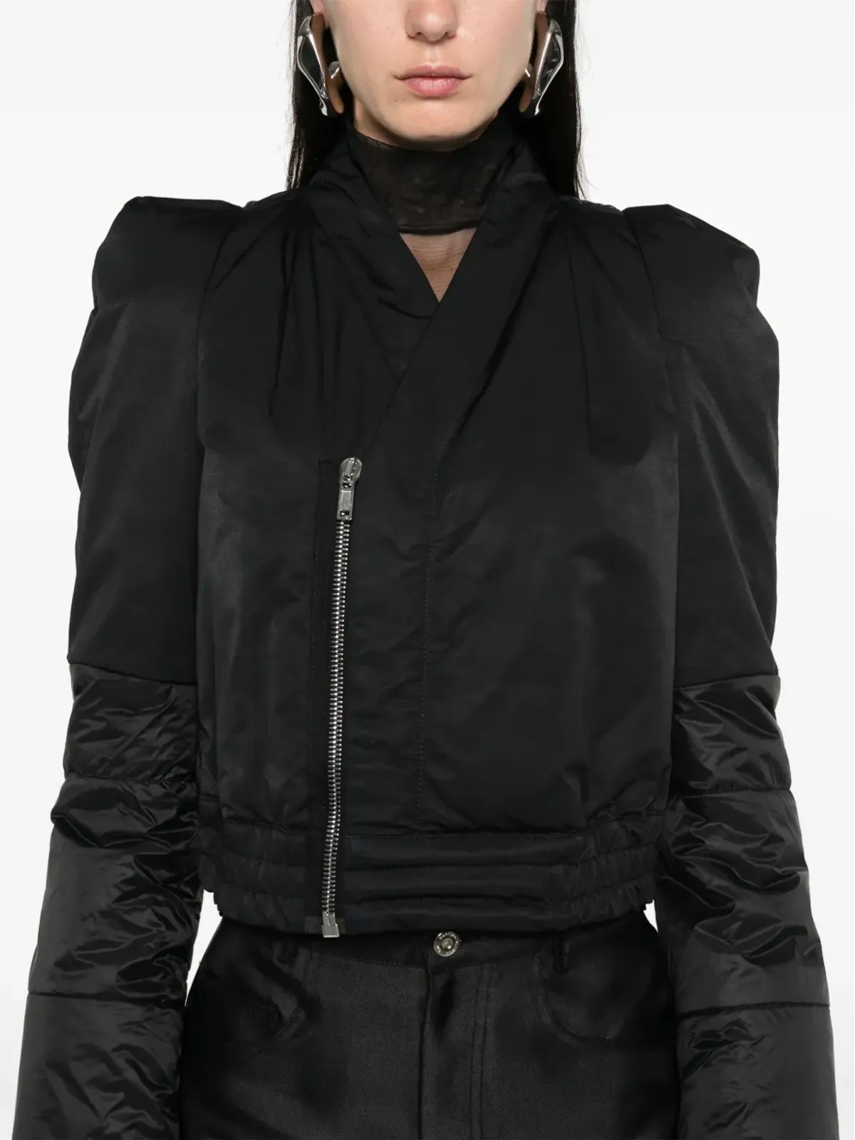 Rick Owens DRKSHDW Metroボンバージャケット - ブラック - 画像5