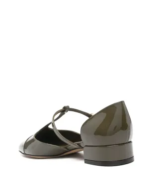 Ferragamo レザー バレリーナシューズ - グリーン - サムネイル3