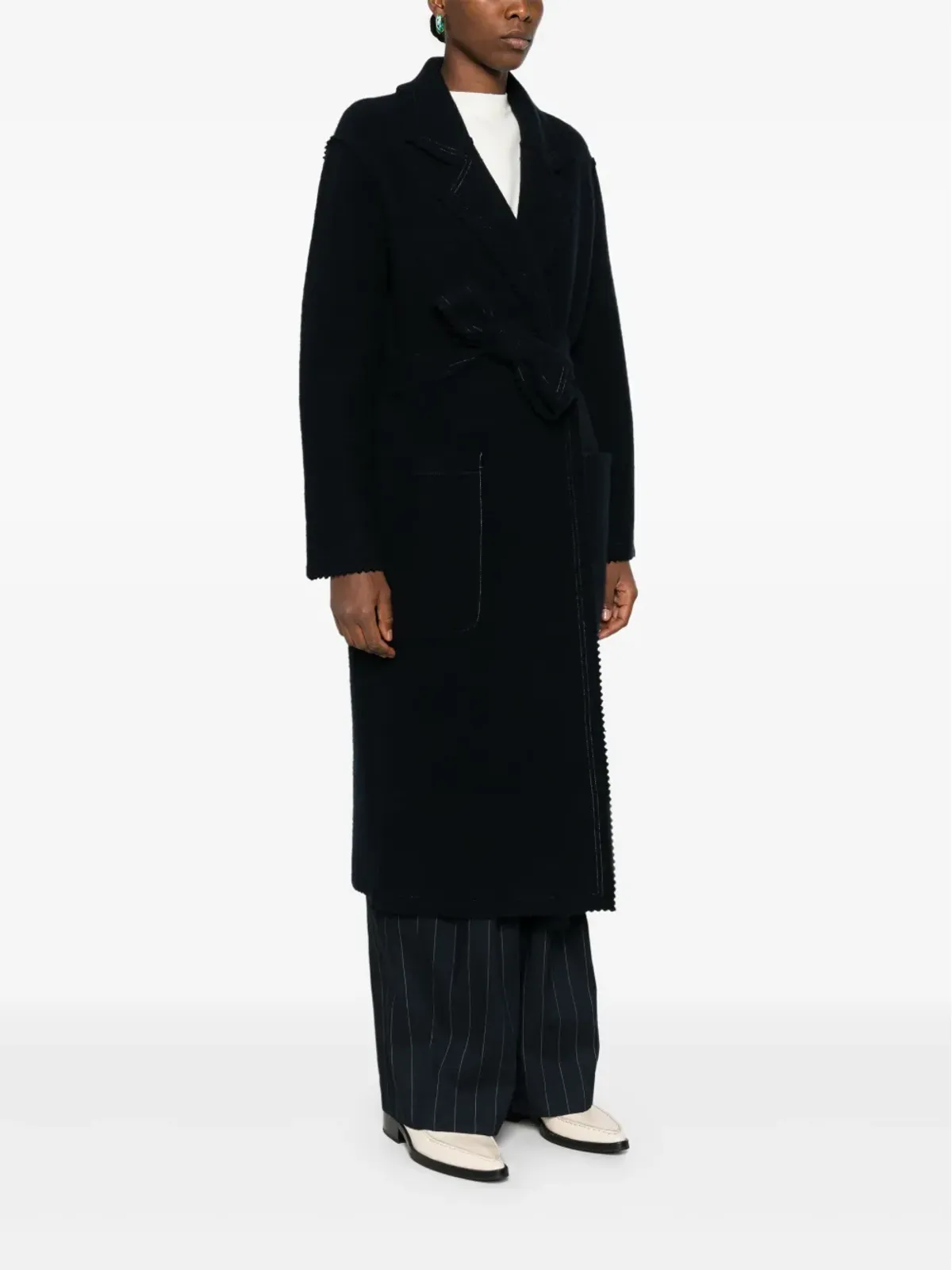 Max Mara ジェネ コート ブルー - 画像3