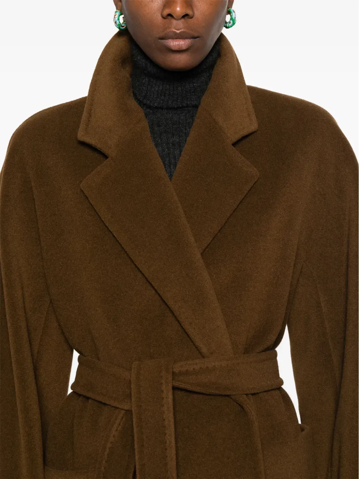 Max Mara Attuale コート ブラウン - 画像5