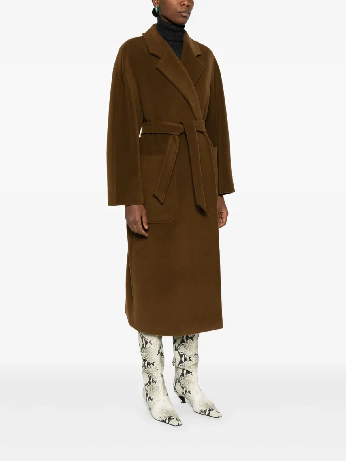 Max Mara Attuale コート ブラウン - 画像3