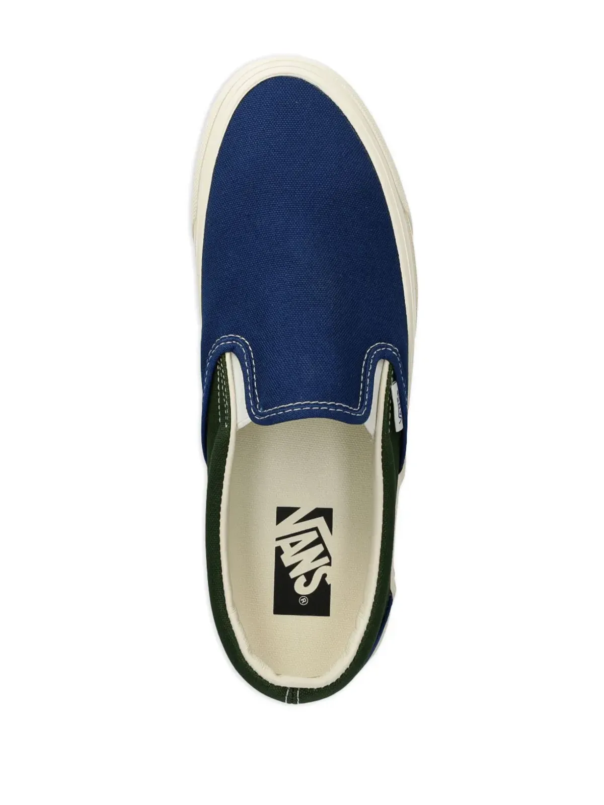 Vans プレミアム スリップオン 98 スニーカー ブルー - 画像4