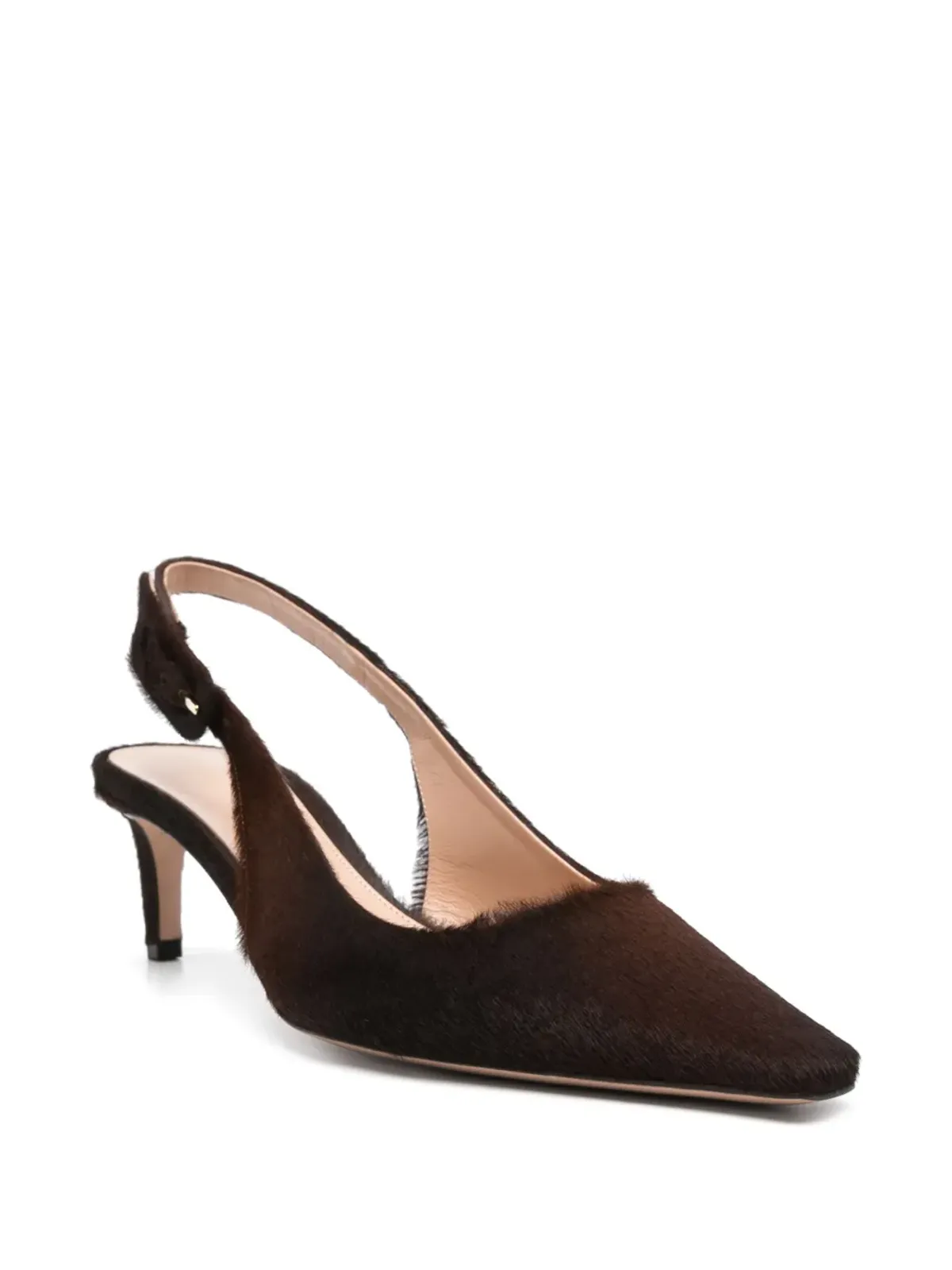 Gianvito Rossi 65mm Lindsay スリングバックパンプス ブラウン - 画像2