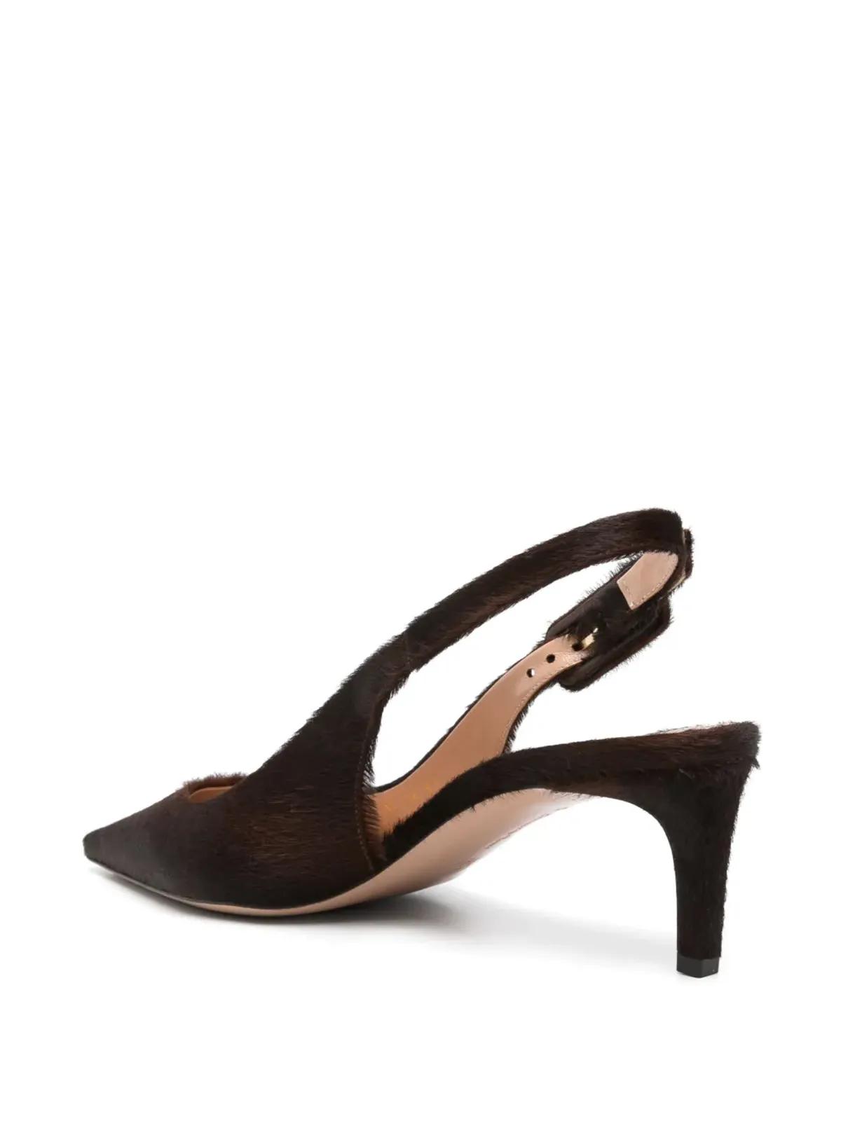 Gianvito Rossi 65mm Lindsay スリングバックパンプス ブラウン - 画像3