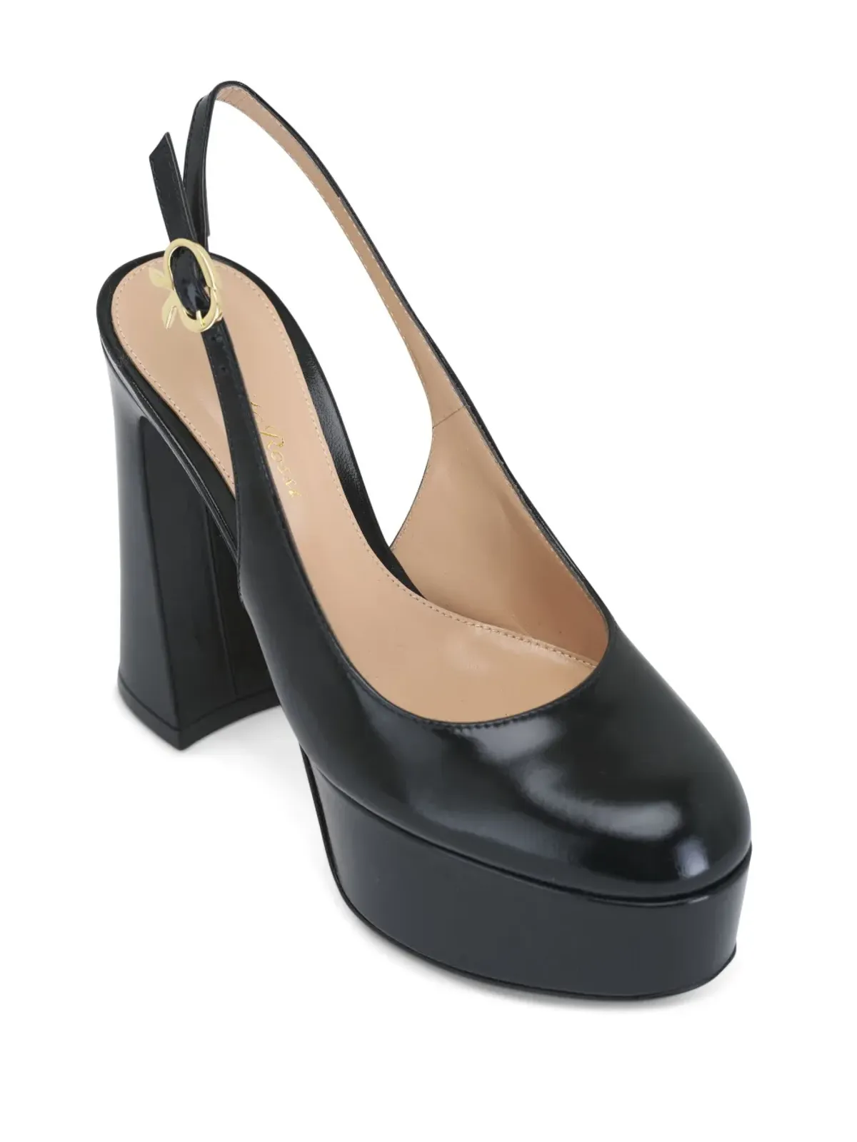 Gianvito Rossi 120mm ベッシー レザー サンダル - ブラック - 画像2