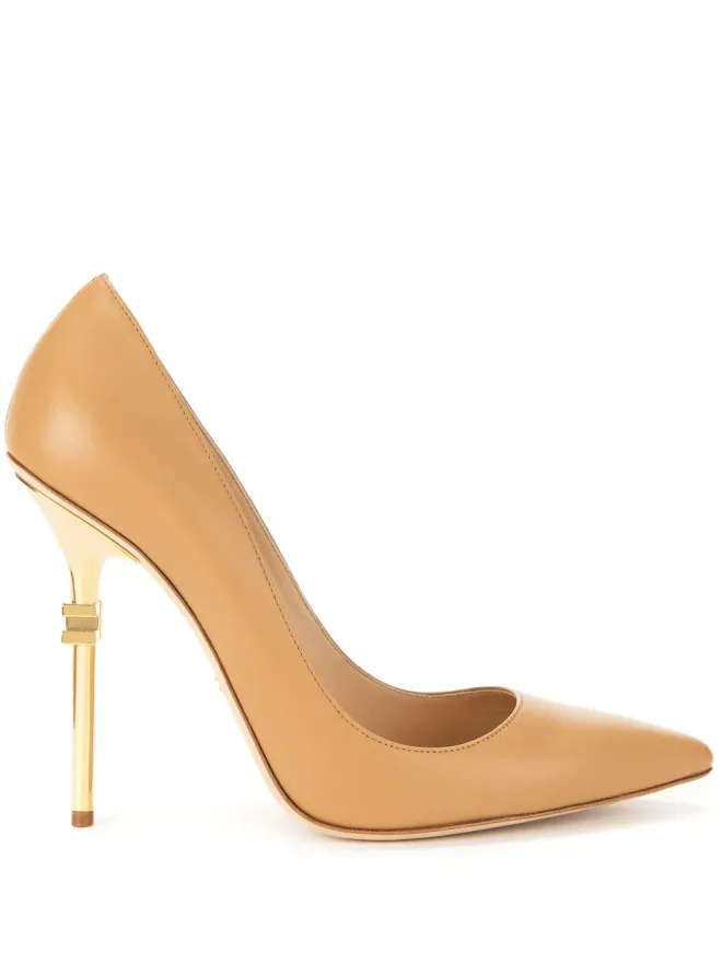 Elisabetta Franchi Elisabetta Franchi 110mm ブランドヒールパンプス - ブラウンの商品画像