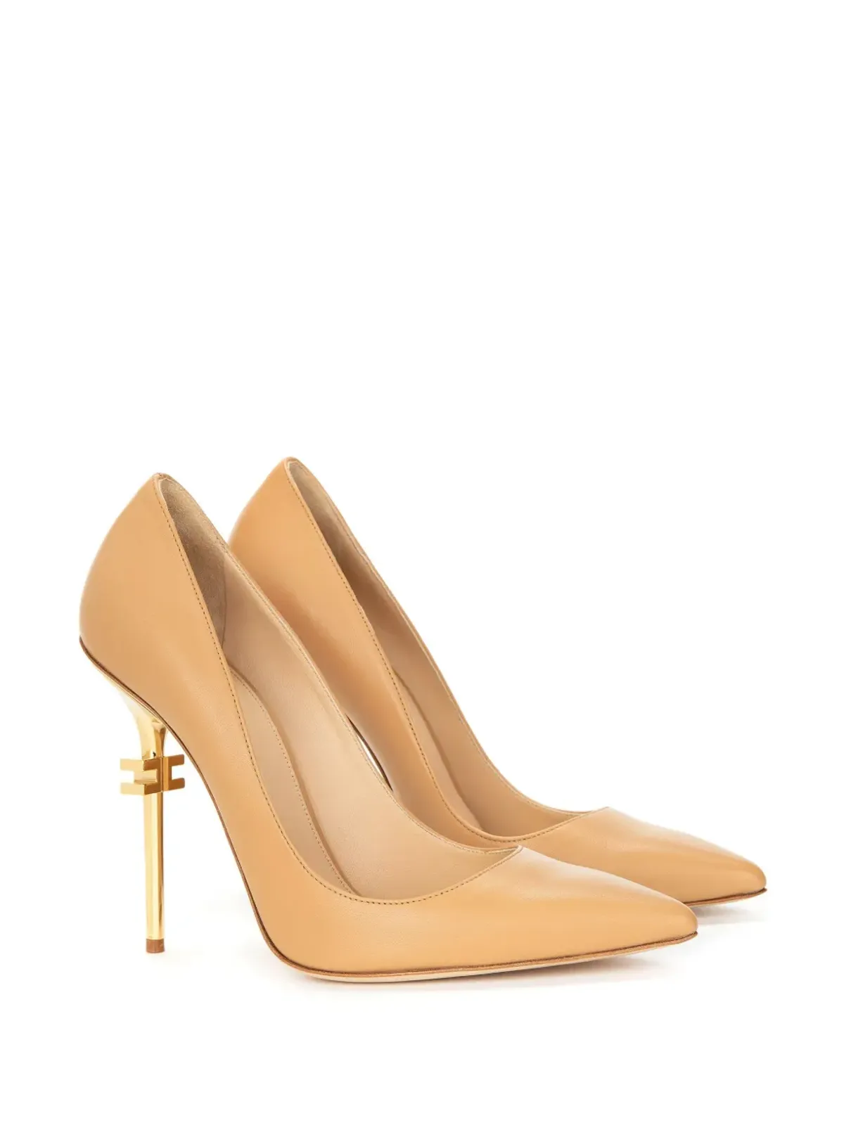 Elisabetta Franchi 110mm ブランドヒールパンプス - ブラウン - 画像2