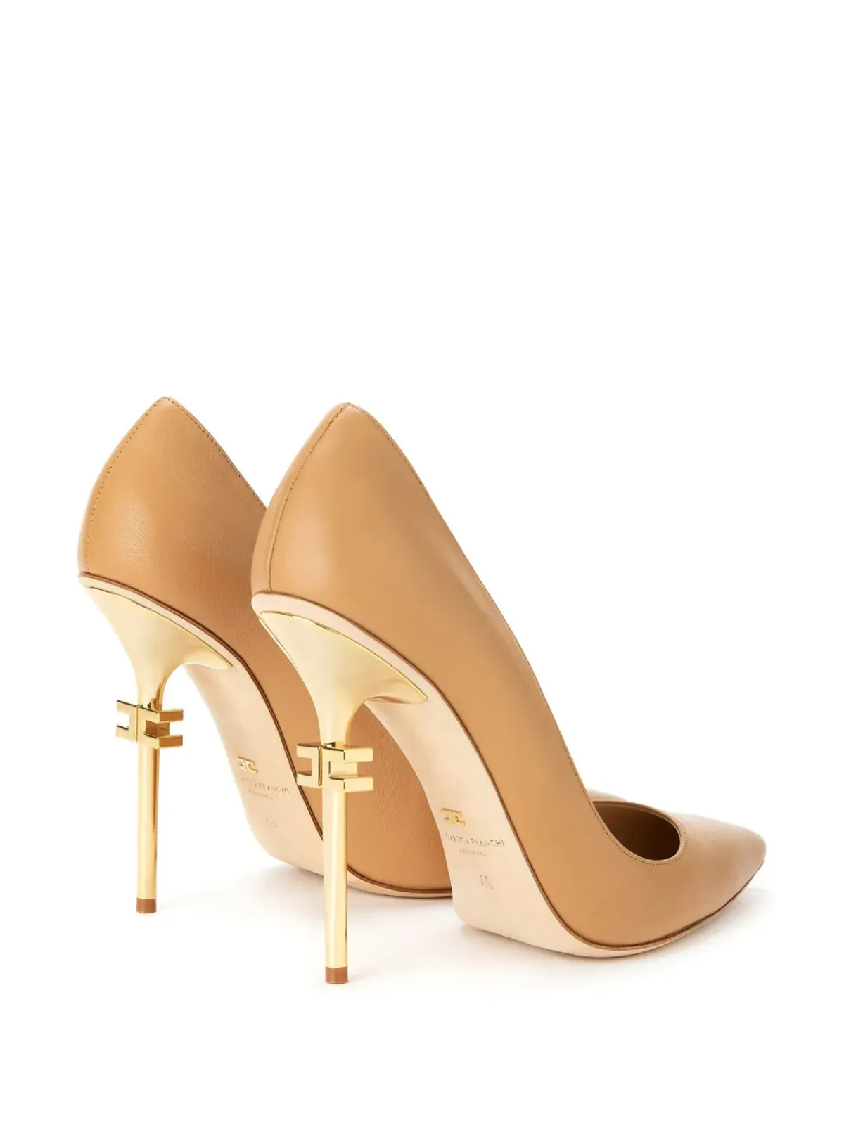 Elisabetta Franchi 110mm ブランドヒールパンプス - ブラウン - 画像3