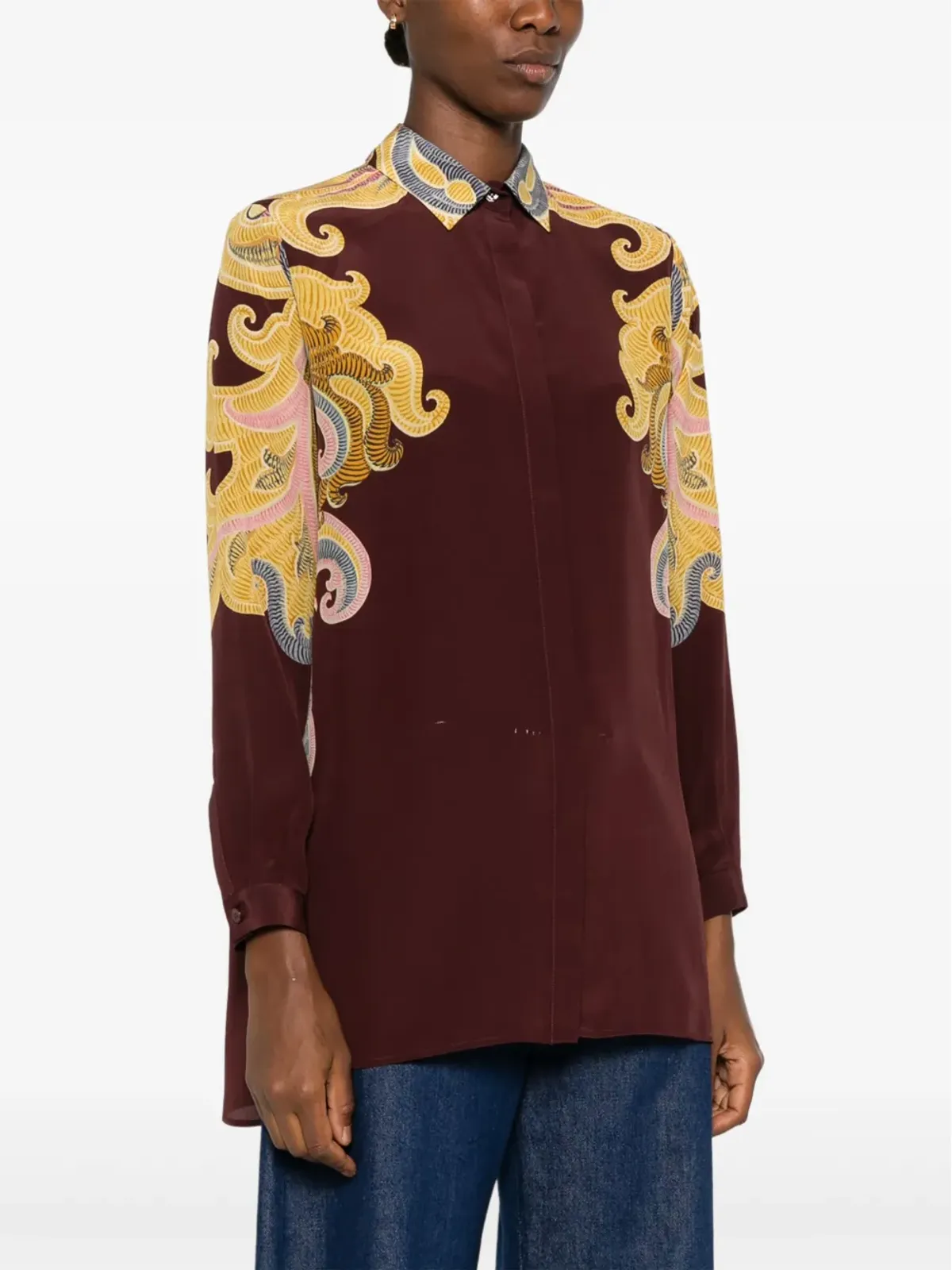 ETRO ペイズリープリントシャツ レッド - 画像3