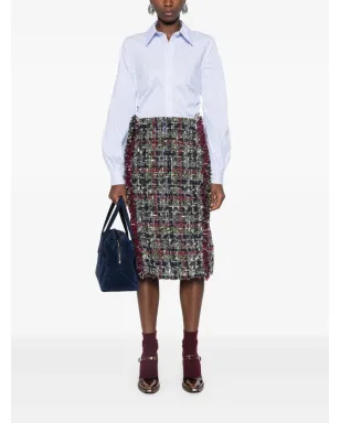 ETRO ブークレ ミディ丈スカート グレー - サムネイル2