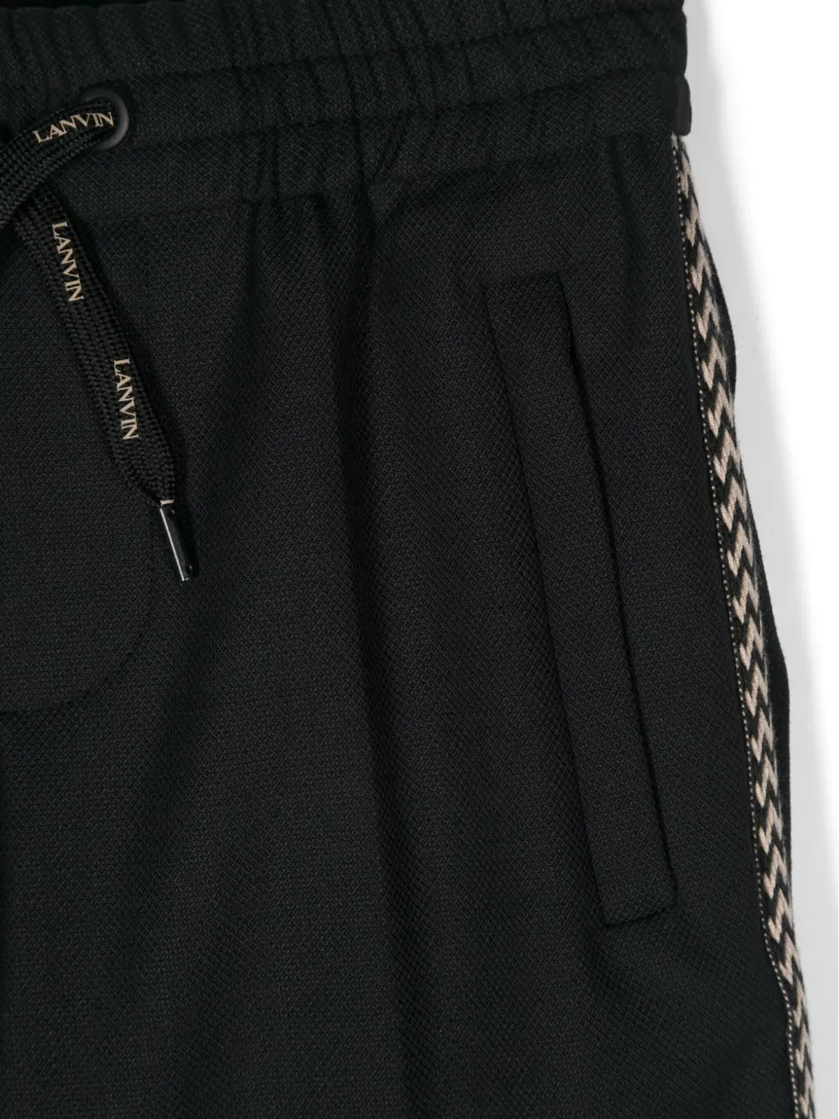 Lanvin Enfant ロゴパッチパンツ - 画像3