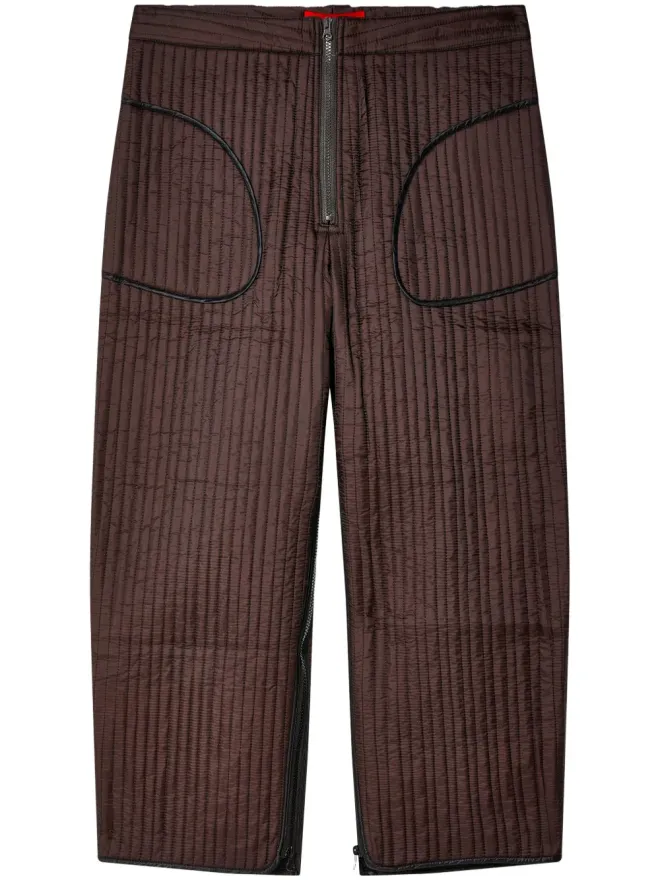 Eckhaus Latta Eckhaus Latta ラインパンツ - ブラウンの商品画像