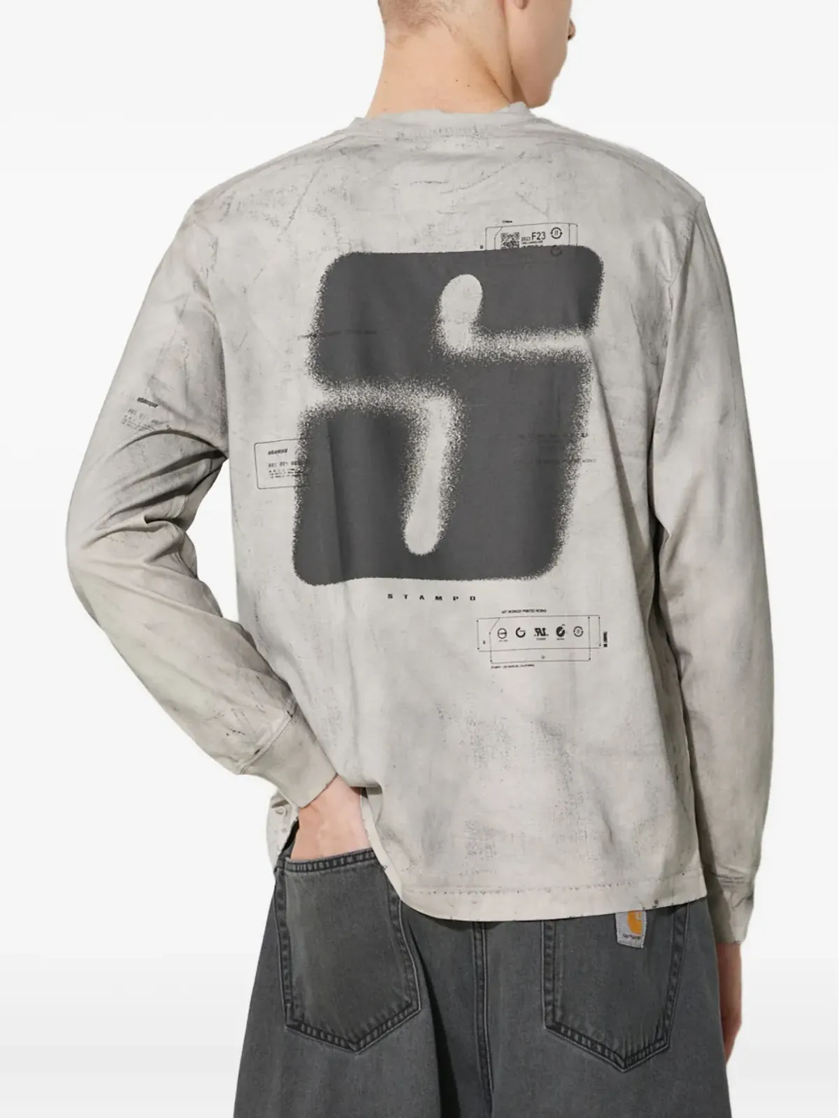 Stampd ロングスリーブ グラフィックプリントTシャツ - グレー - 画像3