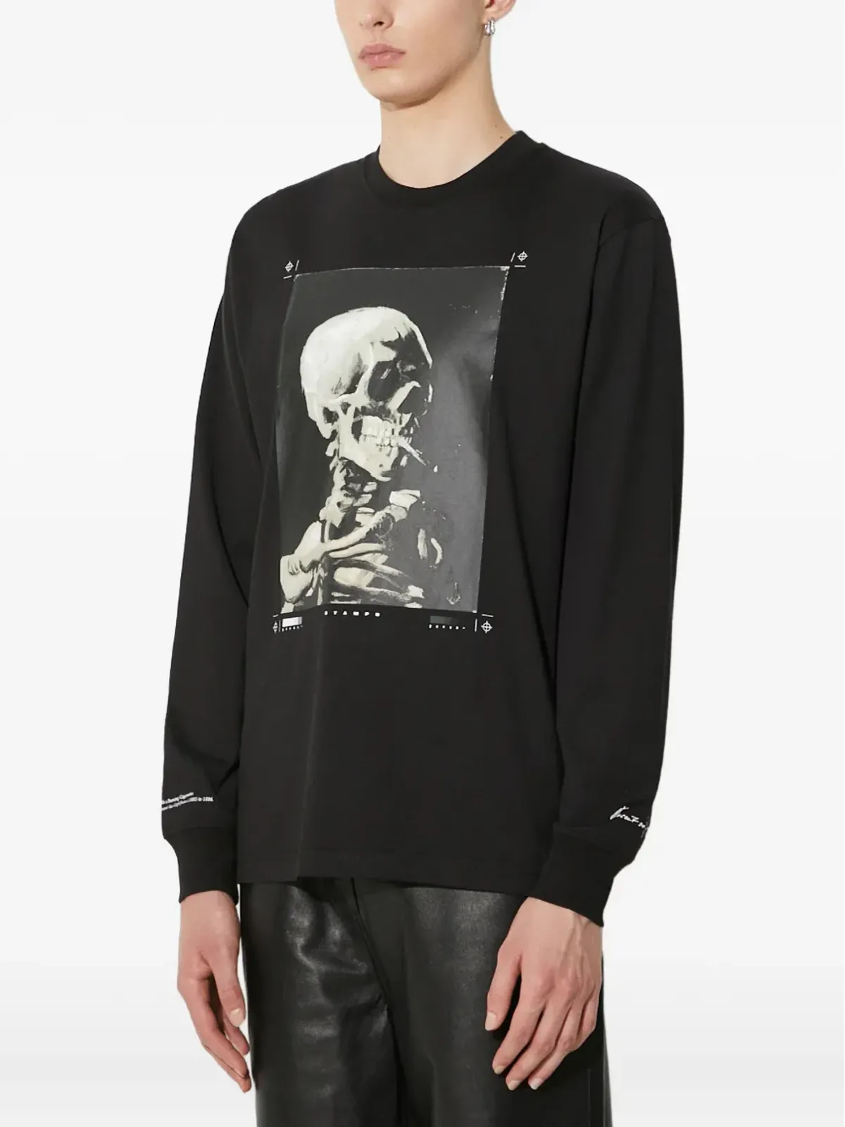 Stampd 骸骨プリント長袖Tシャツ - 画像2
