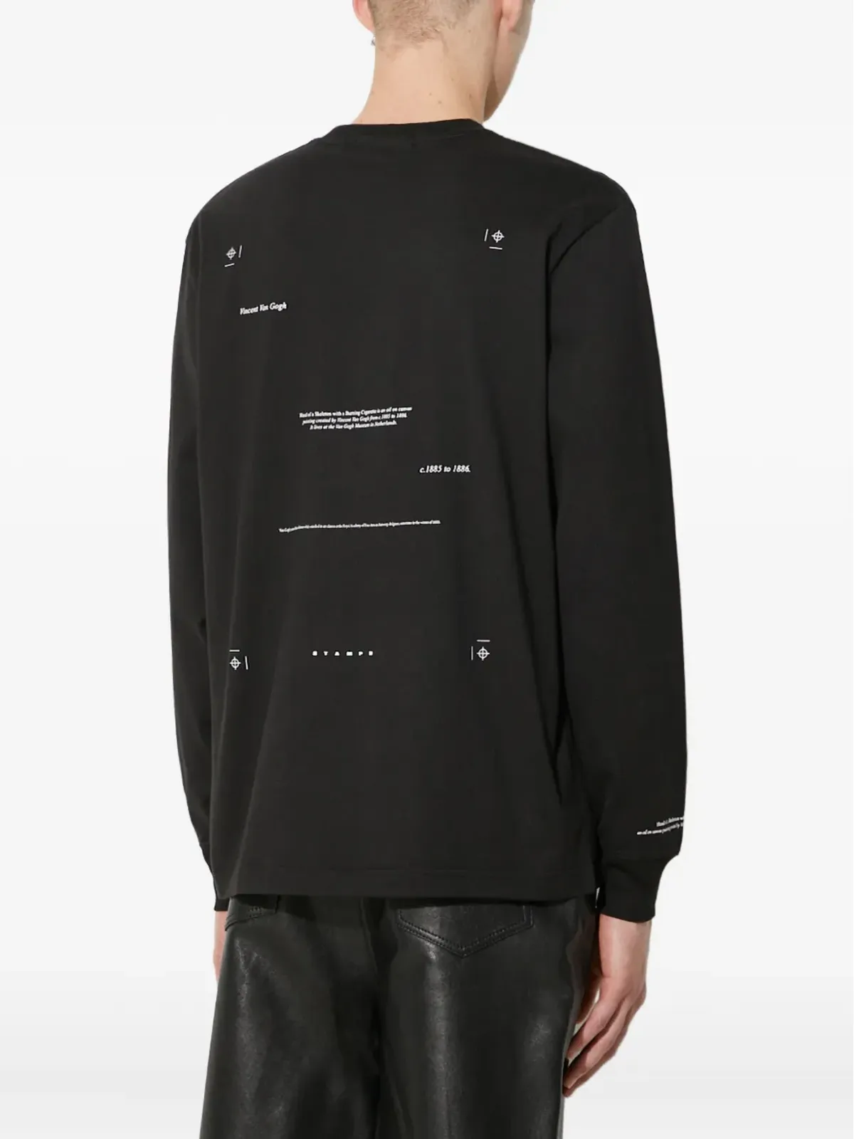 Stampd 骸骨プリント長袖Tシャツ - 画像3
