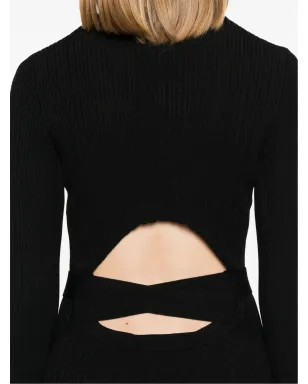 TWINSET カットアウトマキシドレス ブラック - サムネイル5