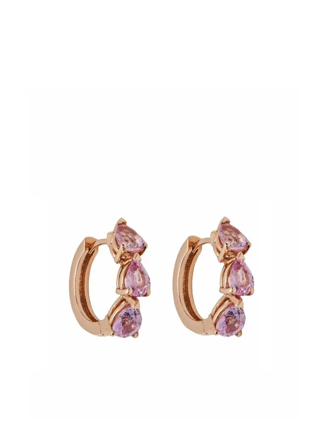 Jewels Aficionado Jewels Aficionado 18Kローズゴールド ピンクサファイア ピアスの商品画像