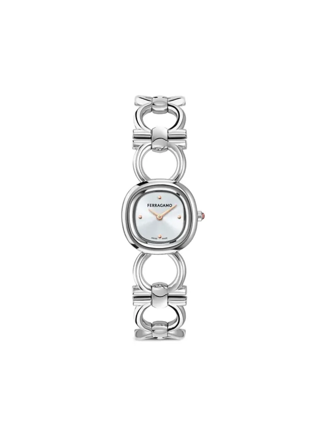 FERRAGAMO Ferragamo ダブル ガンチーニ ジュエル 25mm - シルバーの商品画像