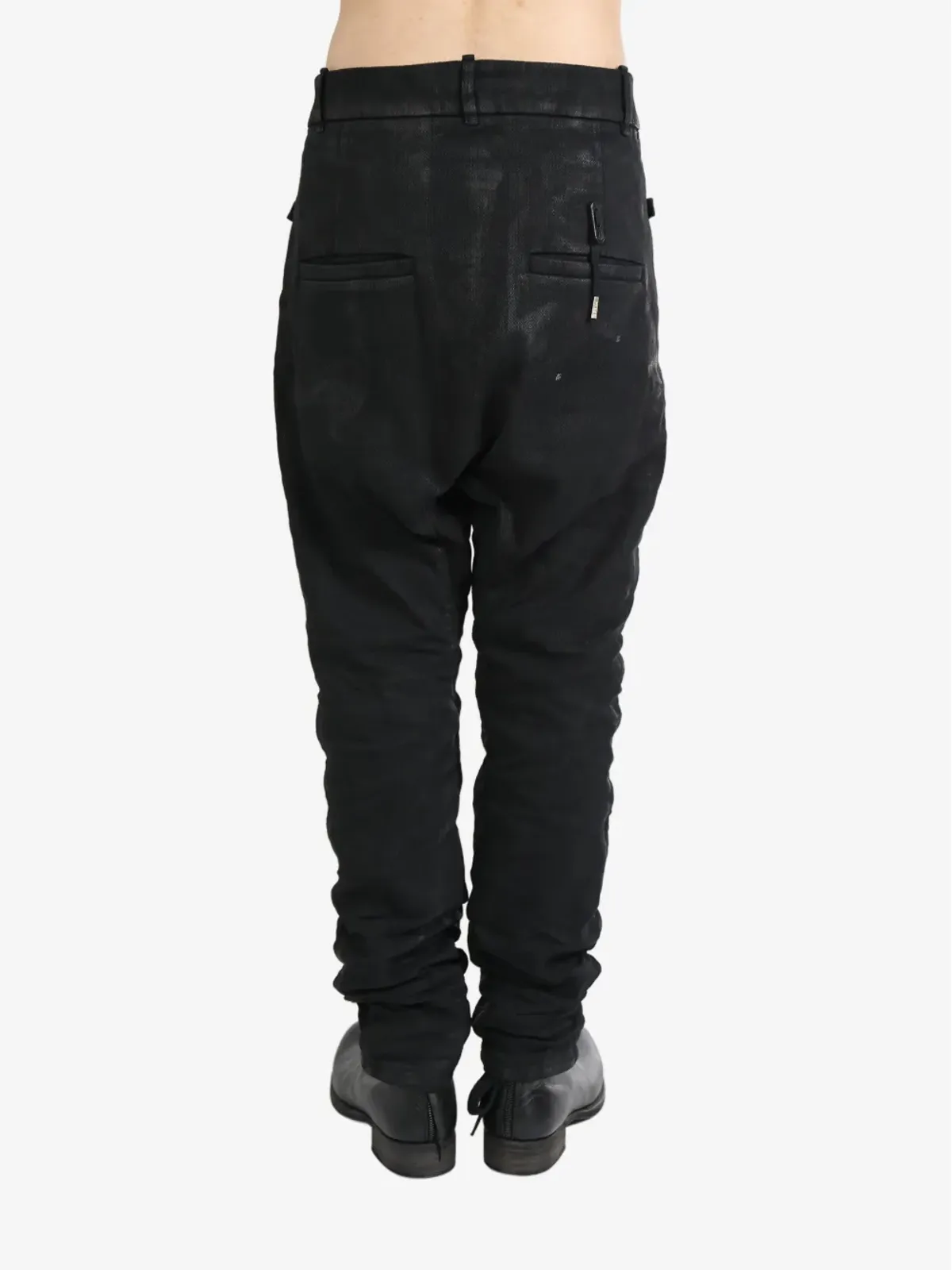 Boris Bidjan Saberi コットン ルーズフィットパンツ（ブラック） - 画像3