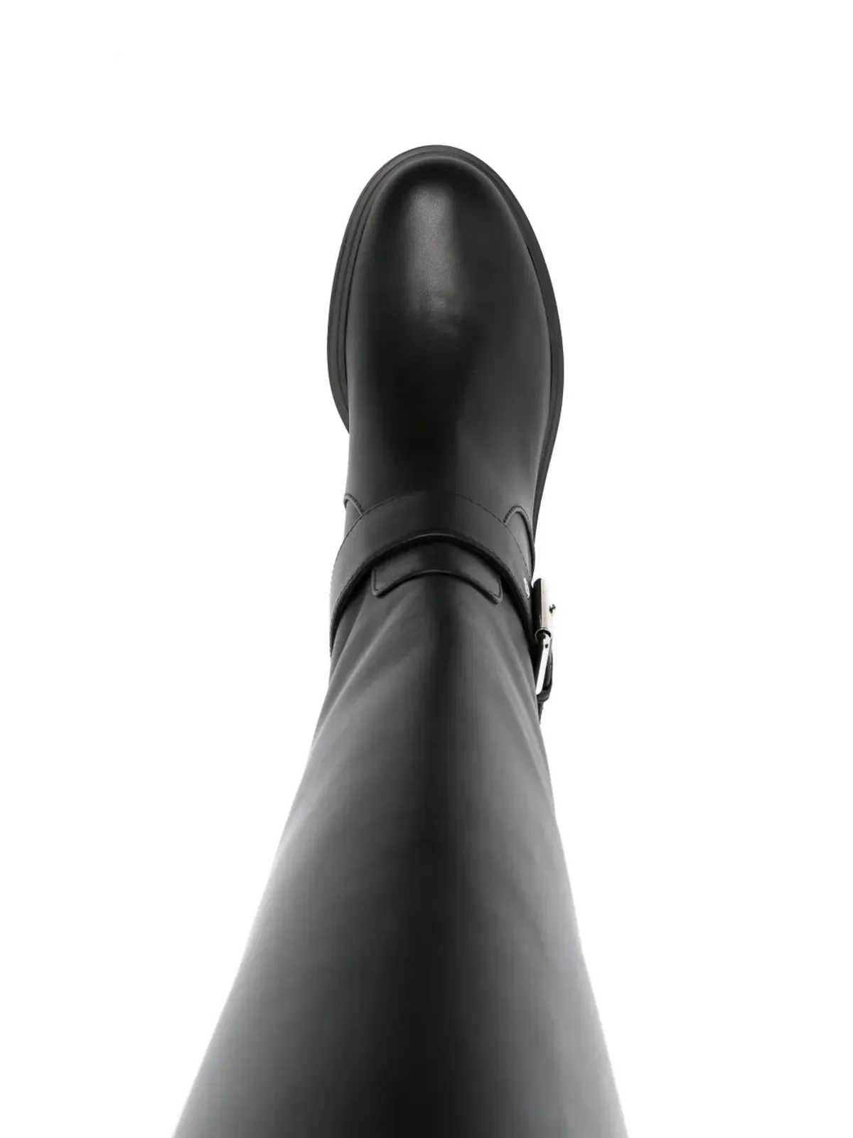 Gianvito Rossi バックル付きレザーブーツ ブラック - 画像4