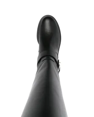 Gianvito Rossi バックル付きレザーブーツ ブラック - サムネイル4