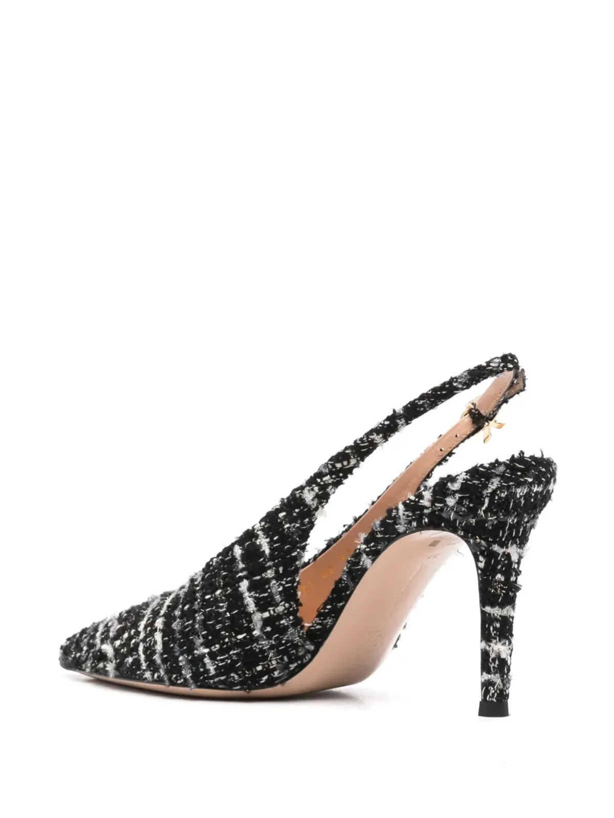 Gianvito Rossi 85mm ロビー スリングバックパンプス（ブラック） - 画像3