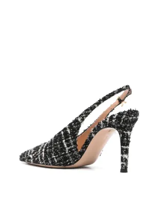 Gianvito Rossi 85mm ロビー スリングバックパンプス（ブラック） - サムネイル3