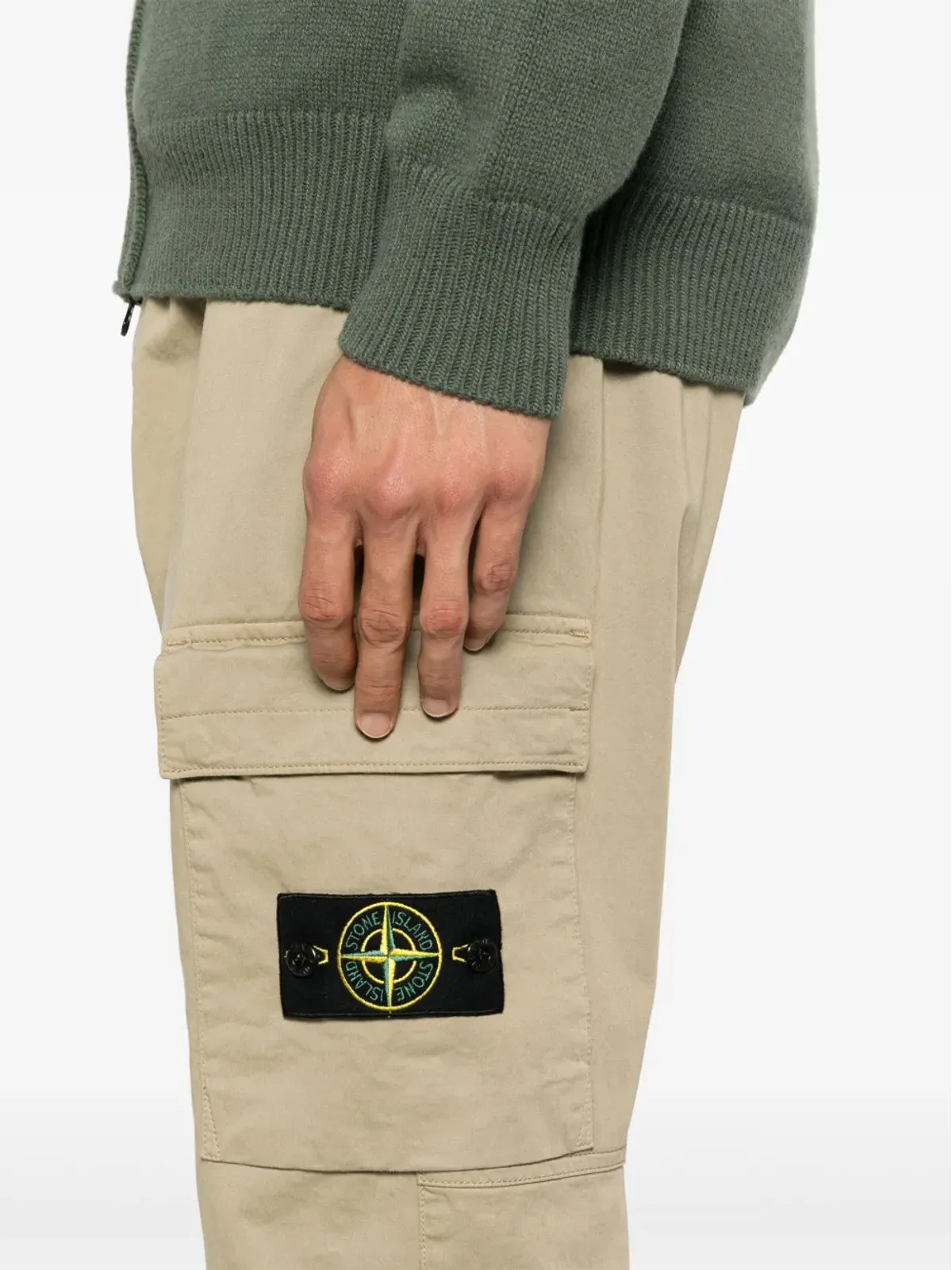 Stone Island コンパスバッジ トラウザーズ - 画像5