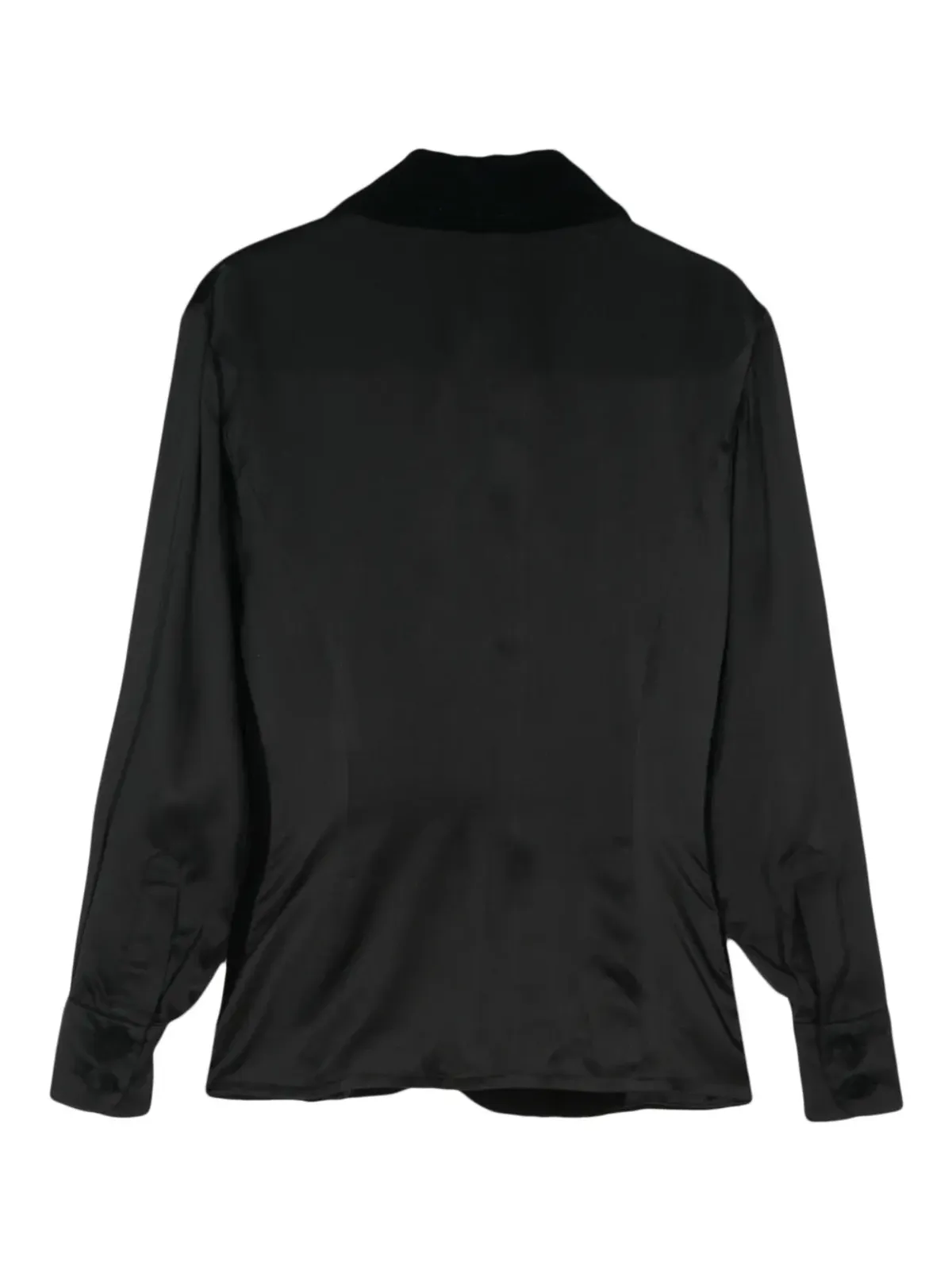 Christian Dior ビンテージ 1970年代 ベルベット シャツジャケット - ブルー - 画像2