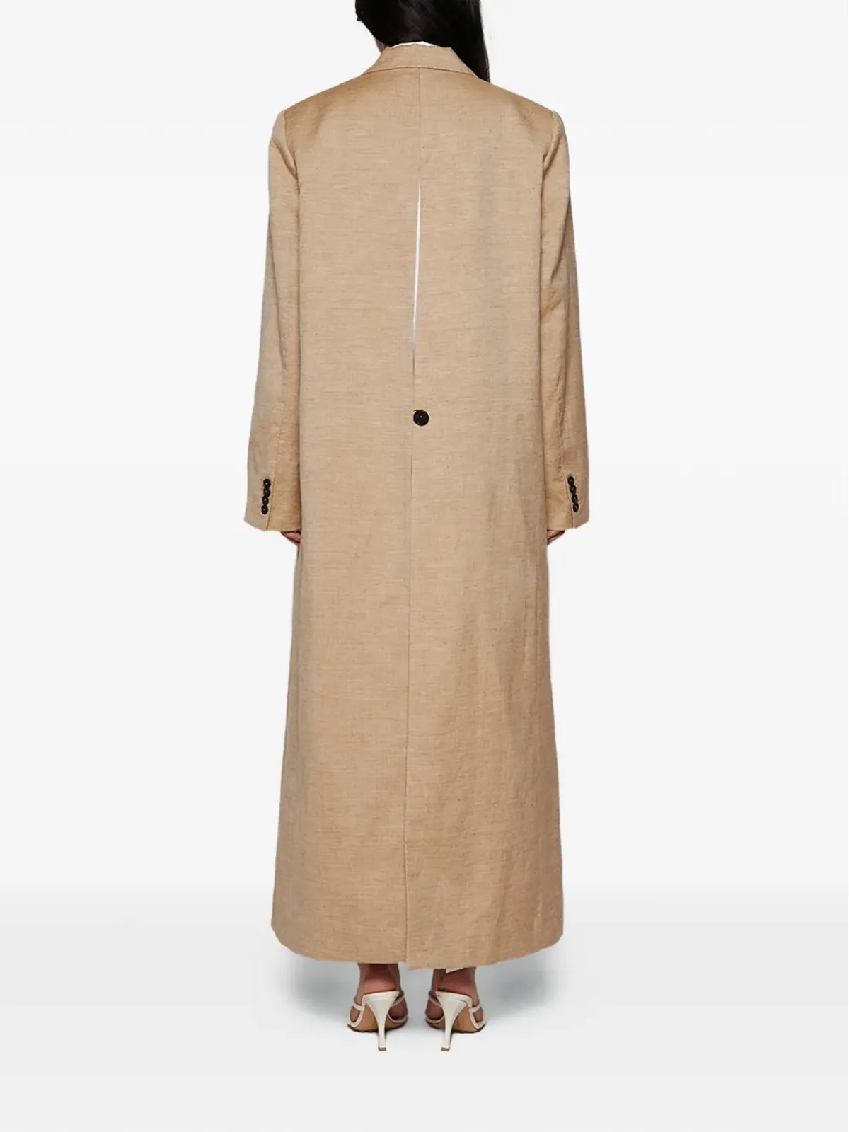 Interior Jareth single-breasted coat - Neutrals - 画像5