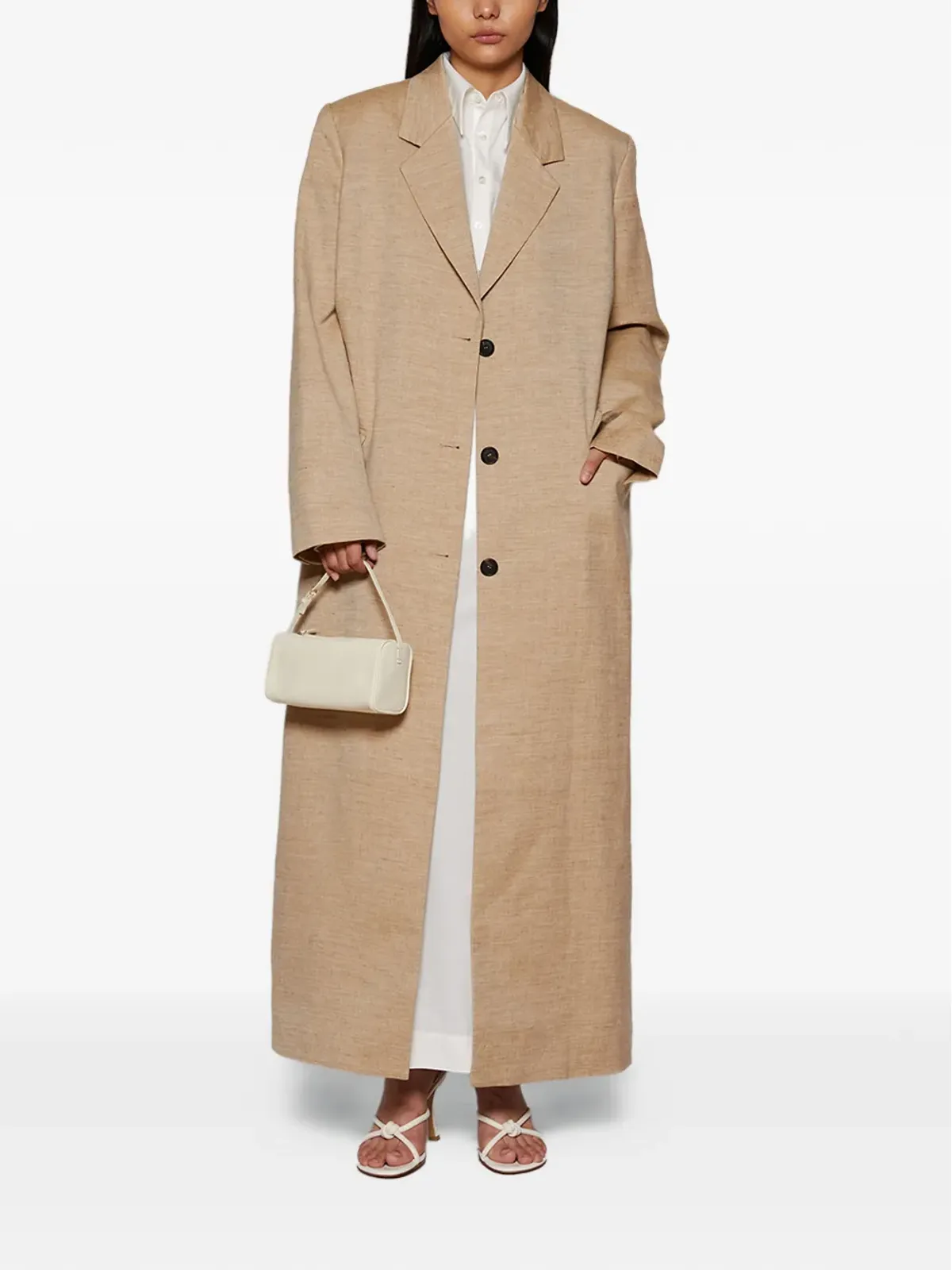 Interior Jareth single-breasted coat - Neutrals - 画像2