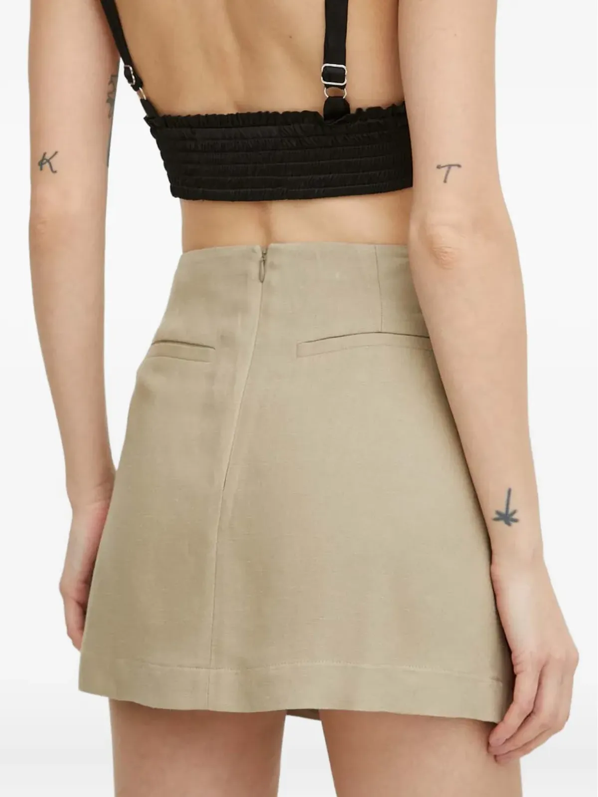 HERSKIND ジップファスナー付きミニスカート - 画像3