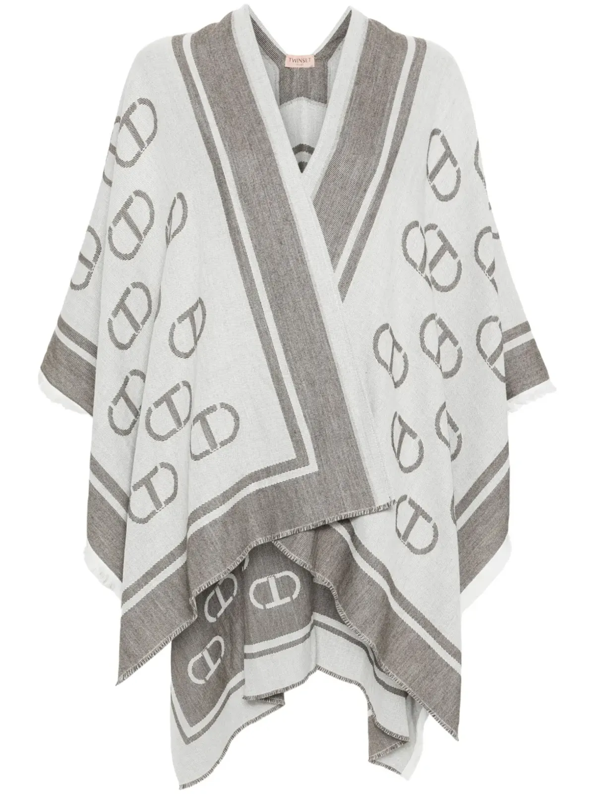 TWINSET ロゴプリント ケープ - 画像1
