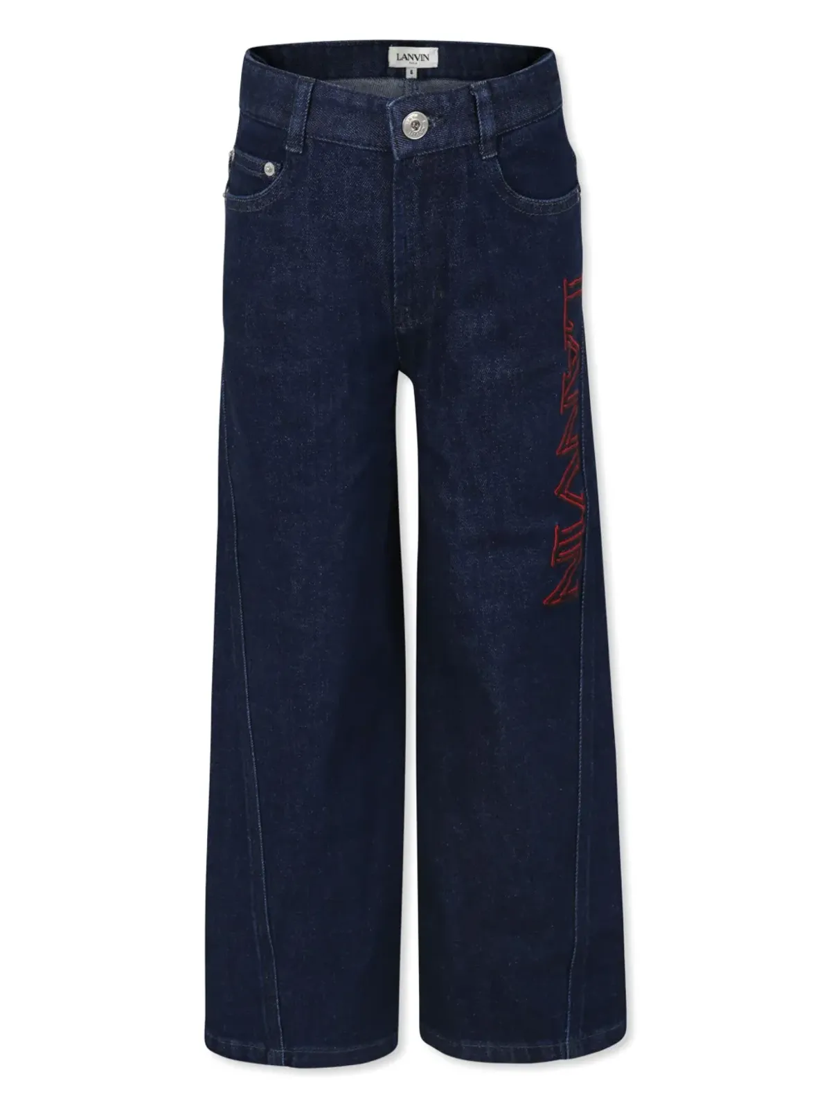 Lanvin Enfant 刺繍ロゴジーンズ - 画像1