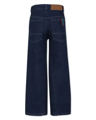 Lanvin Enfant 刺繍ロゴジーンズ - サムネイル2