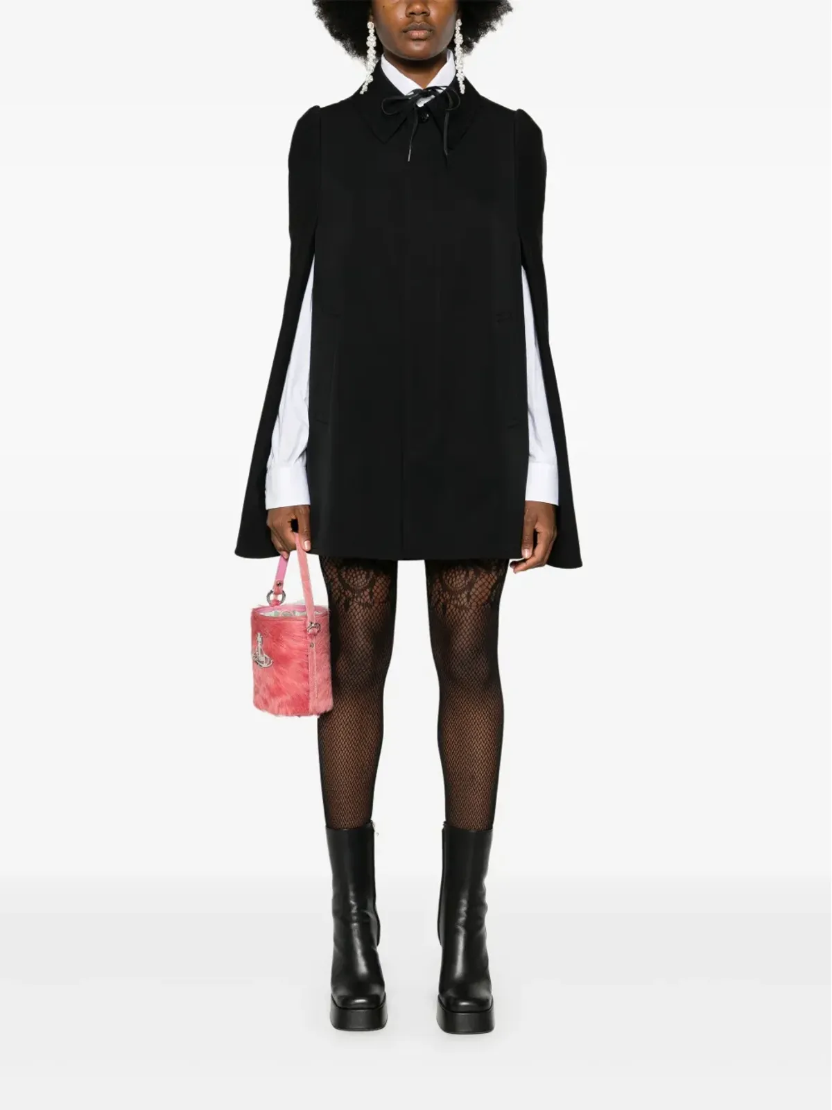 Junya Watanabe Comme des Garçons Pre-Owned 1980s ウールのケープ - 画像2
