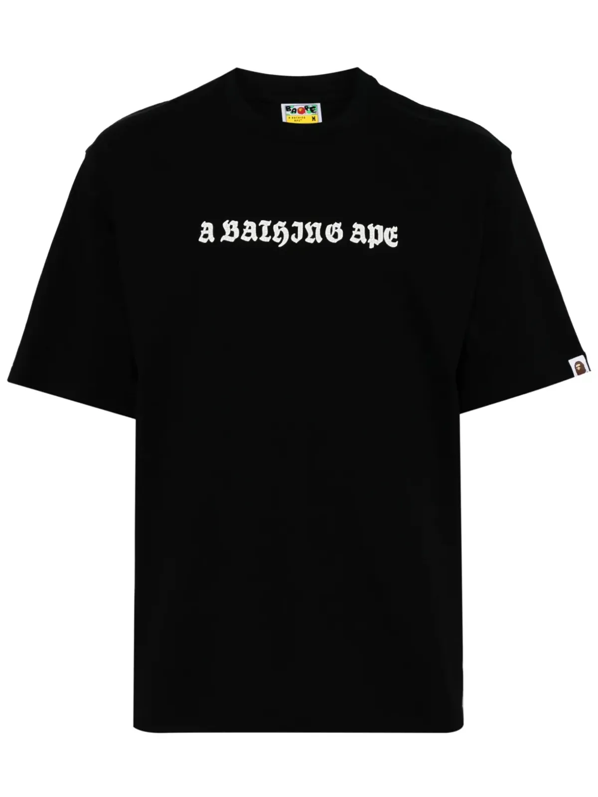 A BATHING APE® ロゴプリント コットン Tシャツ - ブラック - 画像1